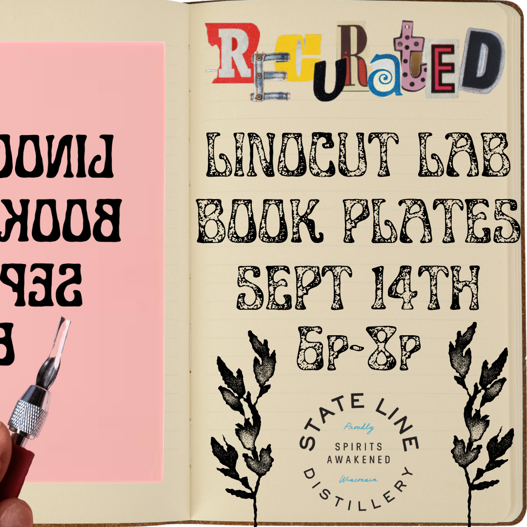 September Linocut Lab: Bookplates