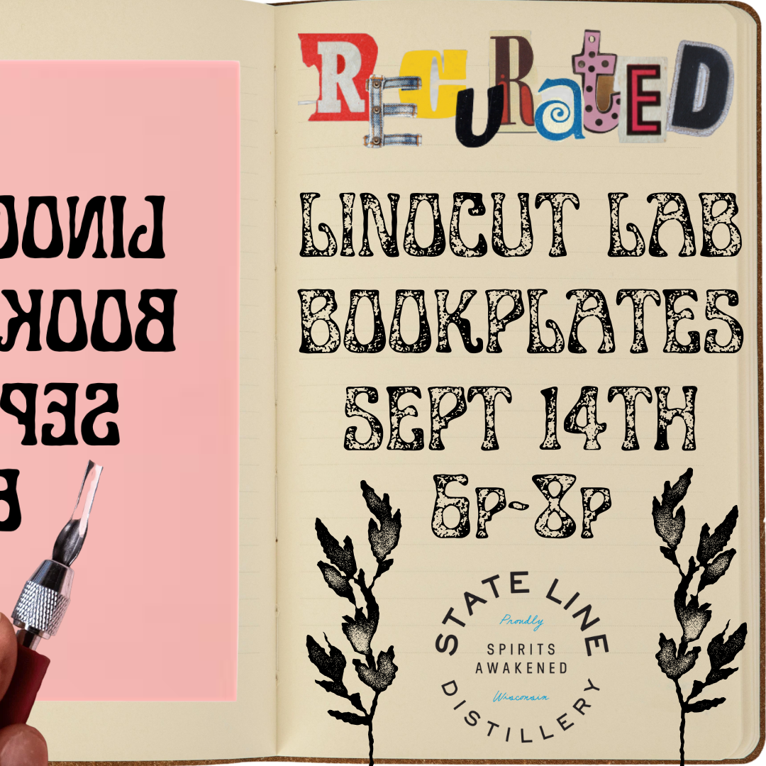 September Linocut Lab: Bookplates