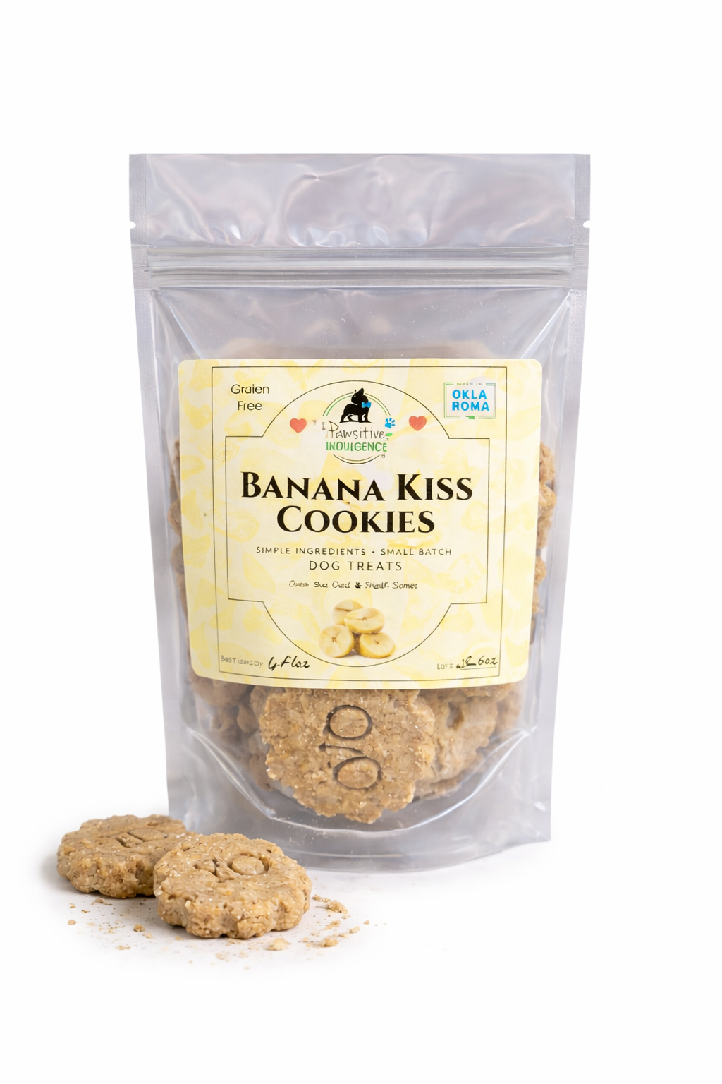 Banaa Kiss Cookies - All Natural Dog Treats