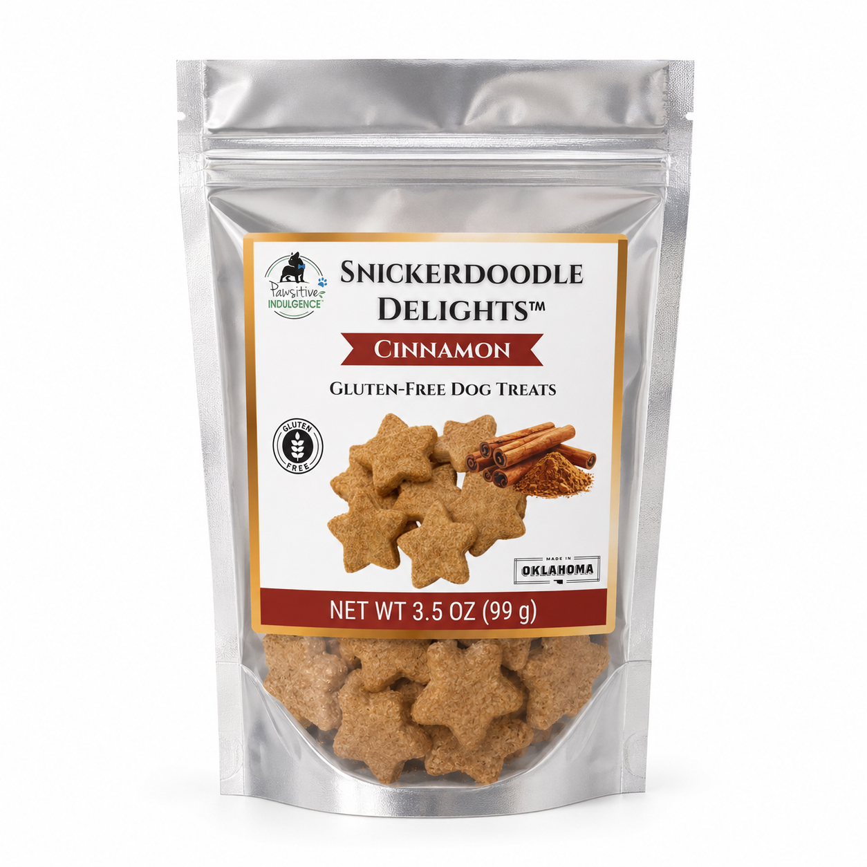 Snickerdoodle Delights™ Gluten-Free Cinnamon Dog Treats – 3.5 oz
