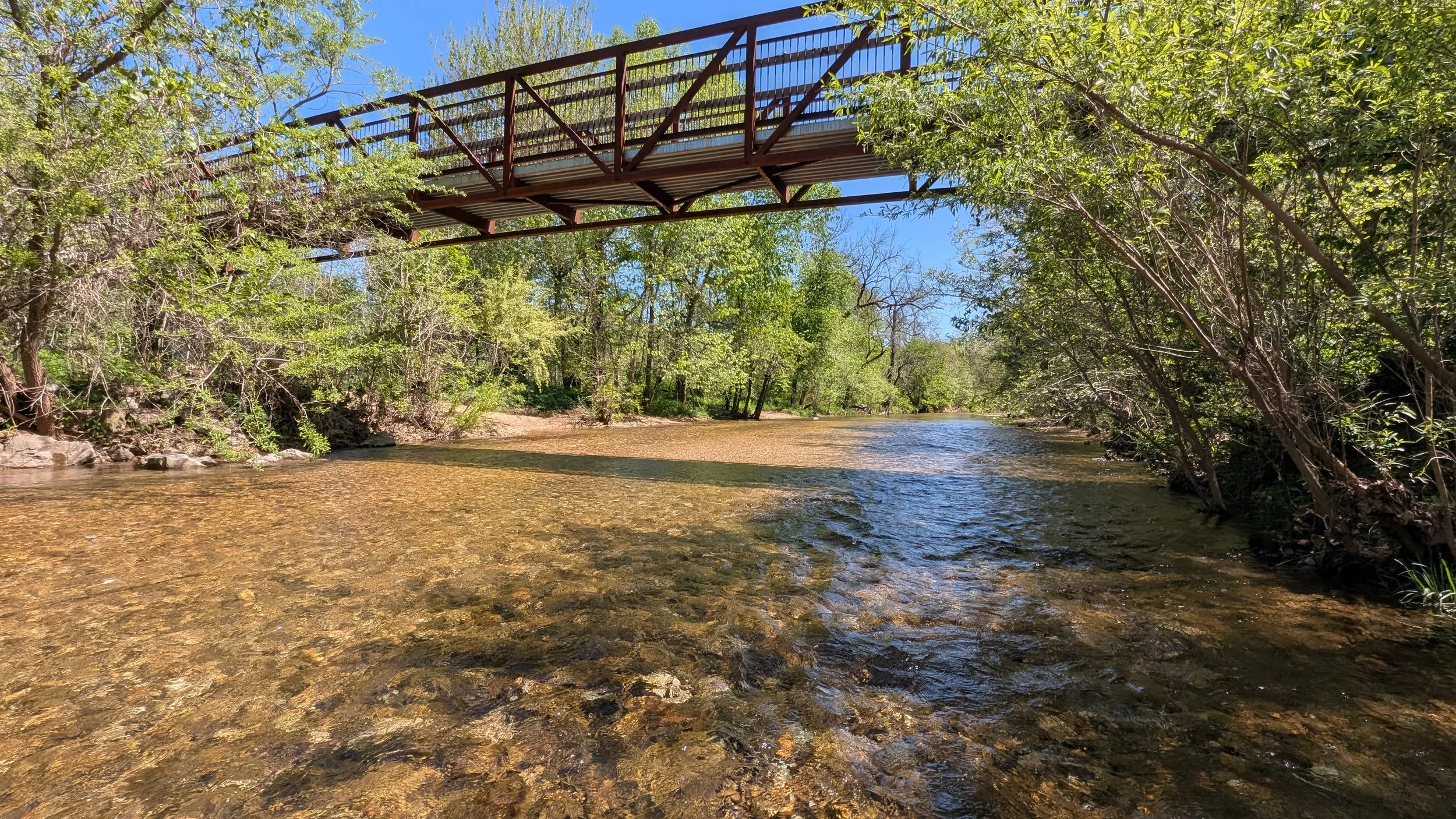 Woods Fork of Bull Creek as it flows through Busiek State Forest