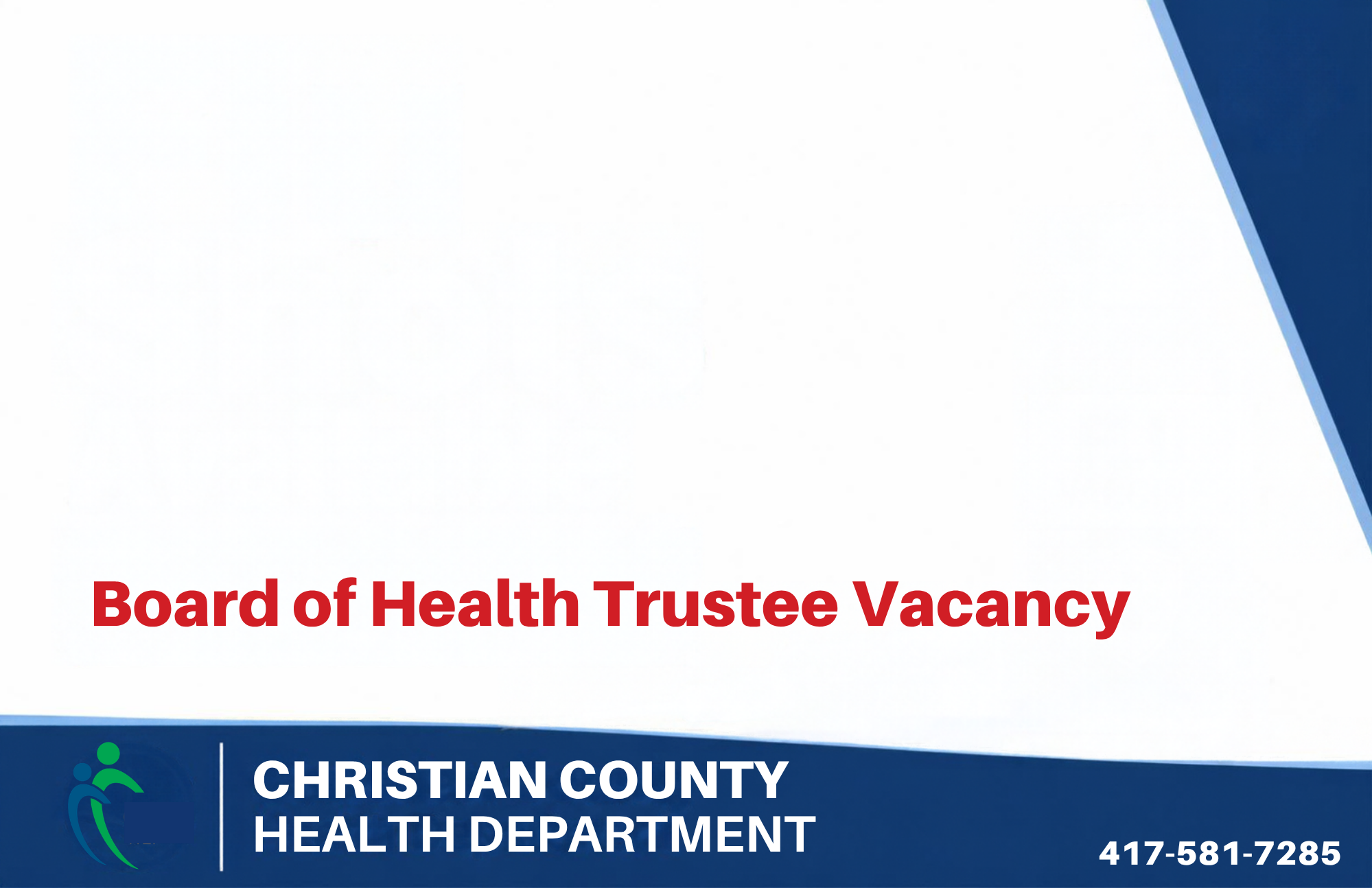Board of Health Trustee Vacancy