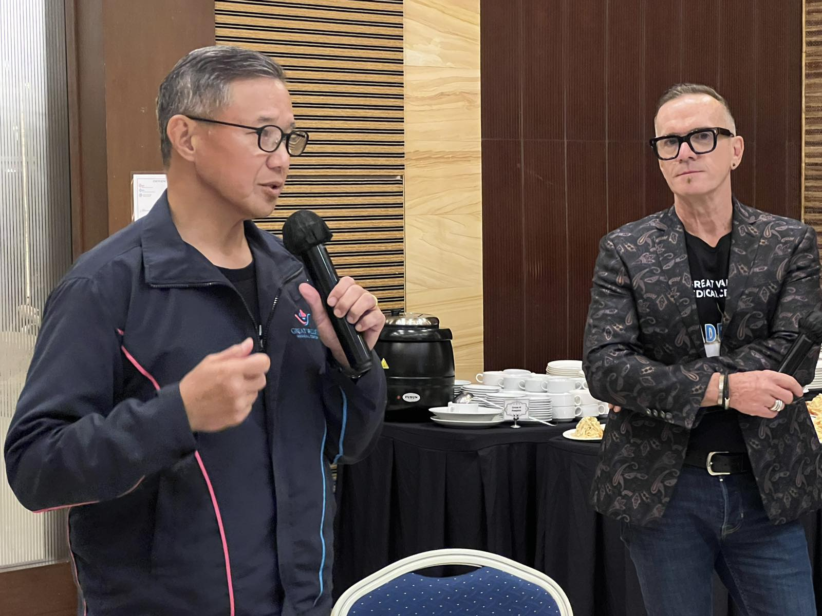 Dr. Timothy Dy with Dean Brendan McCormack