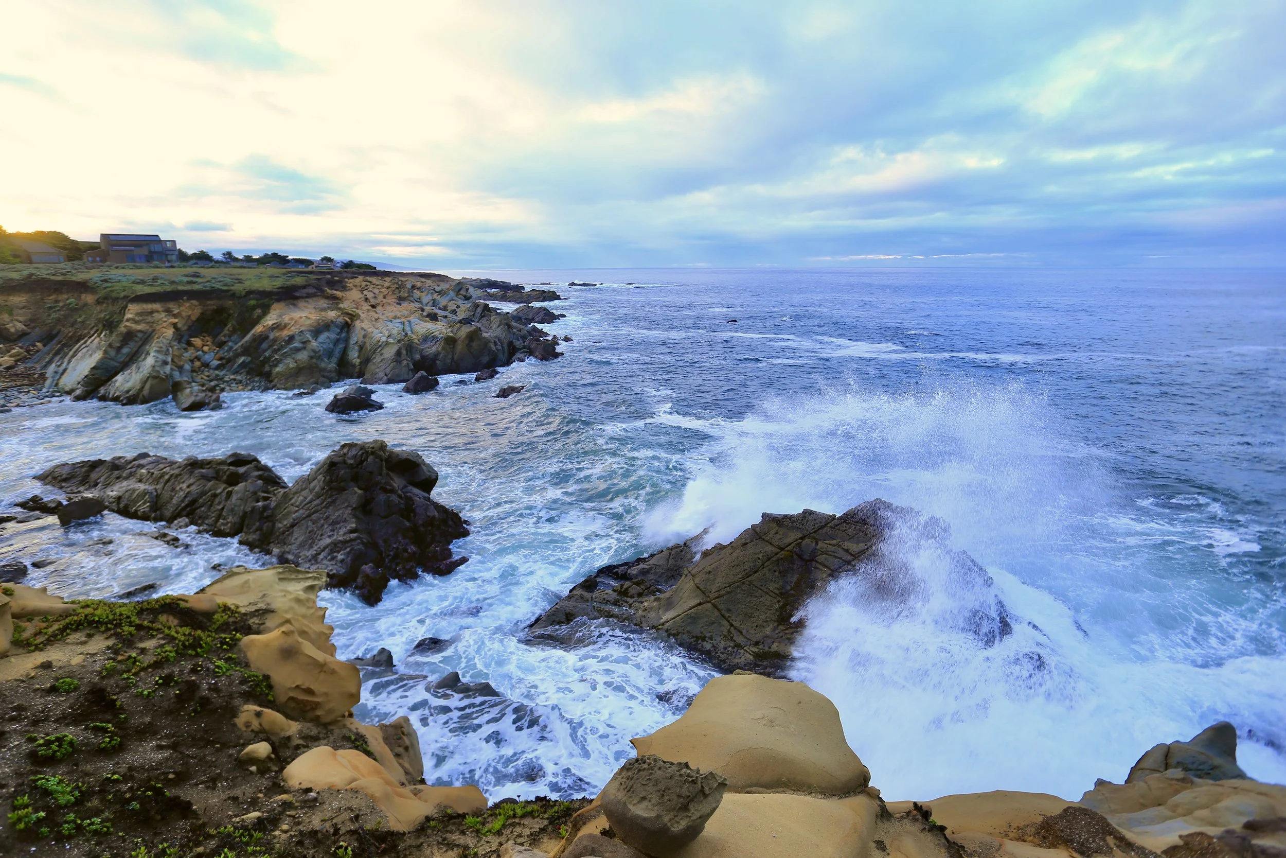 Blue Rocky Shore