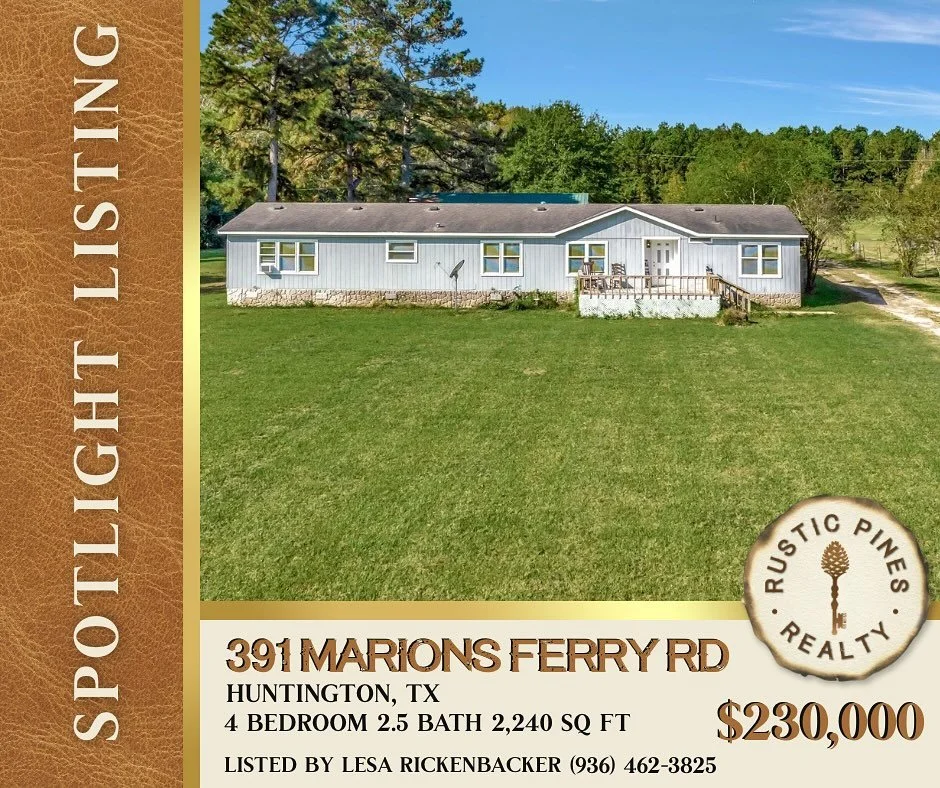 ✨SPOTLIGHT LISTING 📸 https://www.rusticpinesrealty.com/listing?id=22501062_611 ☎️ (936) 305-3012