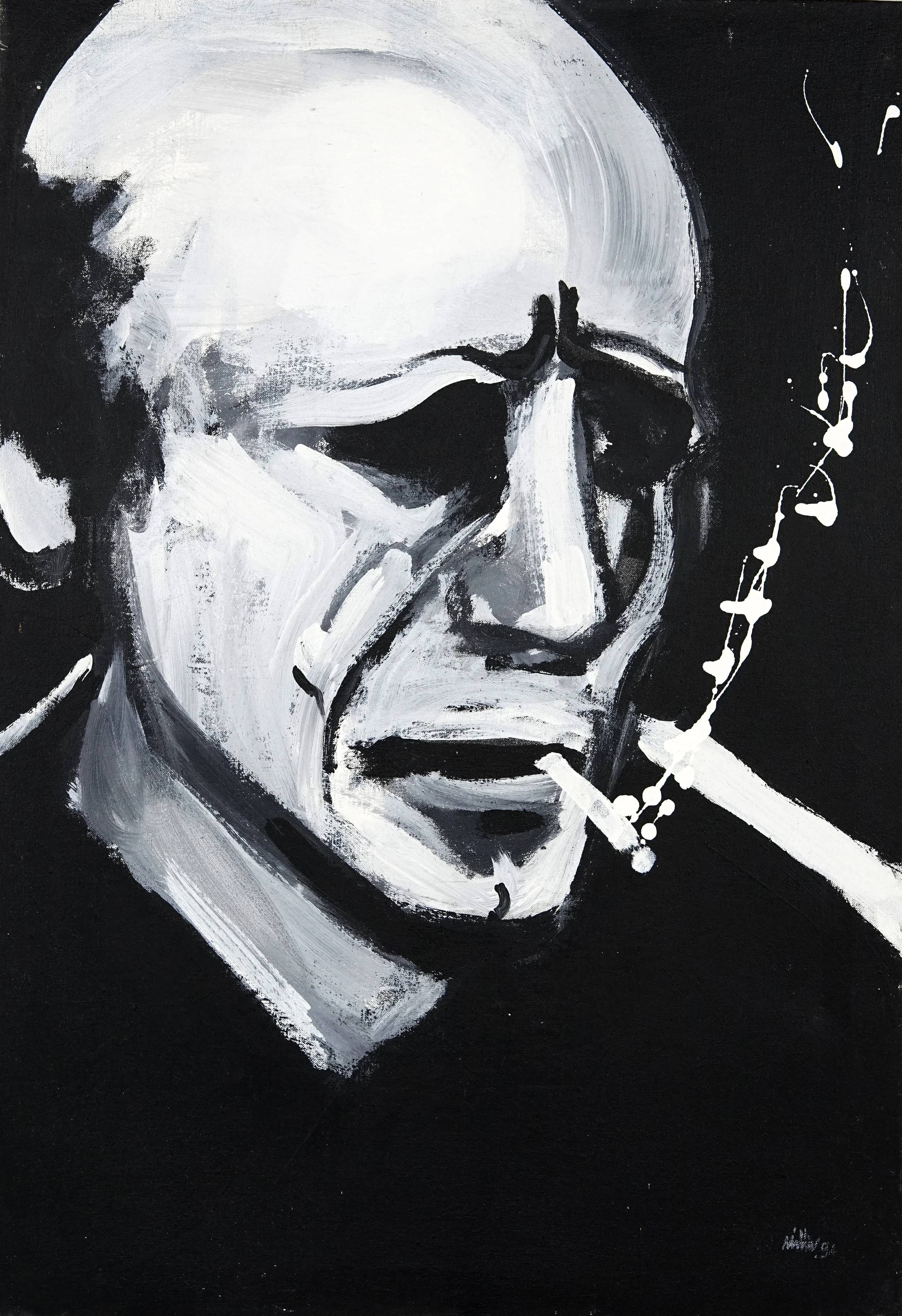 Jackson Pollock, 39" x 27", Acrylic on canvas, 1994