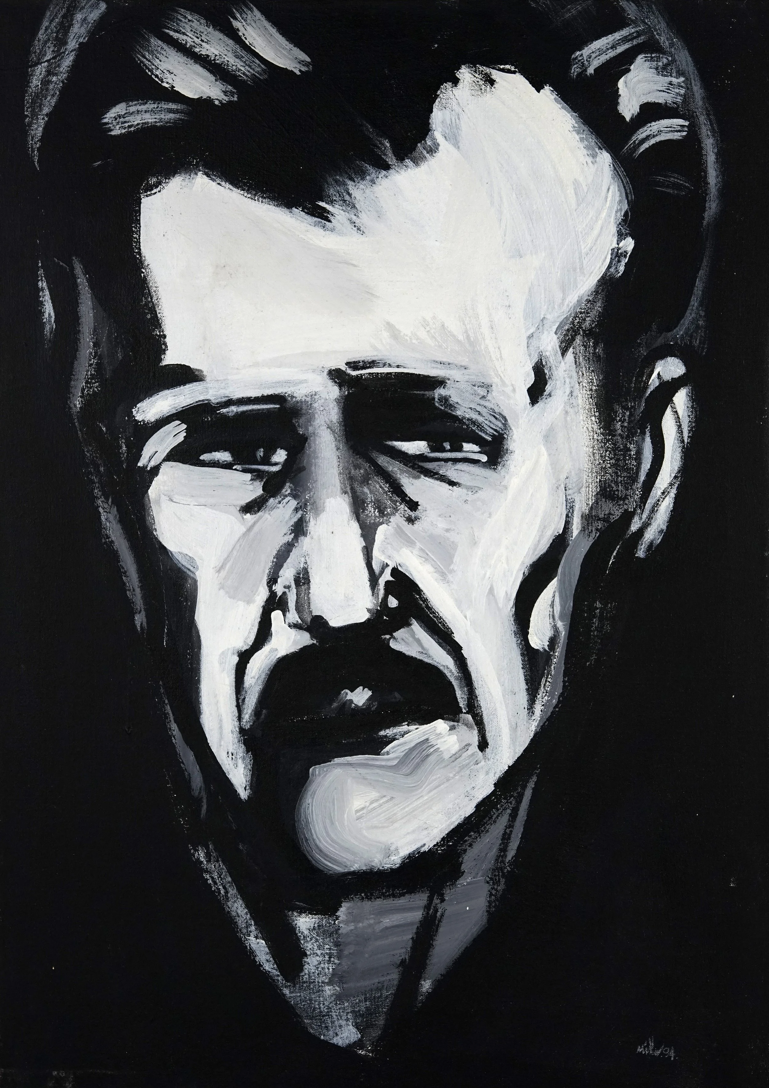 Franz Kline, 39" x 27", Acrylic on canvas, 1994