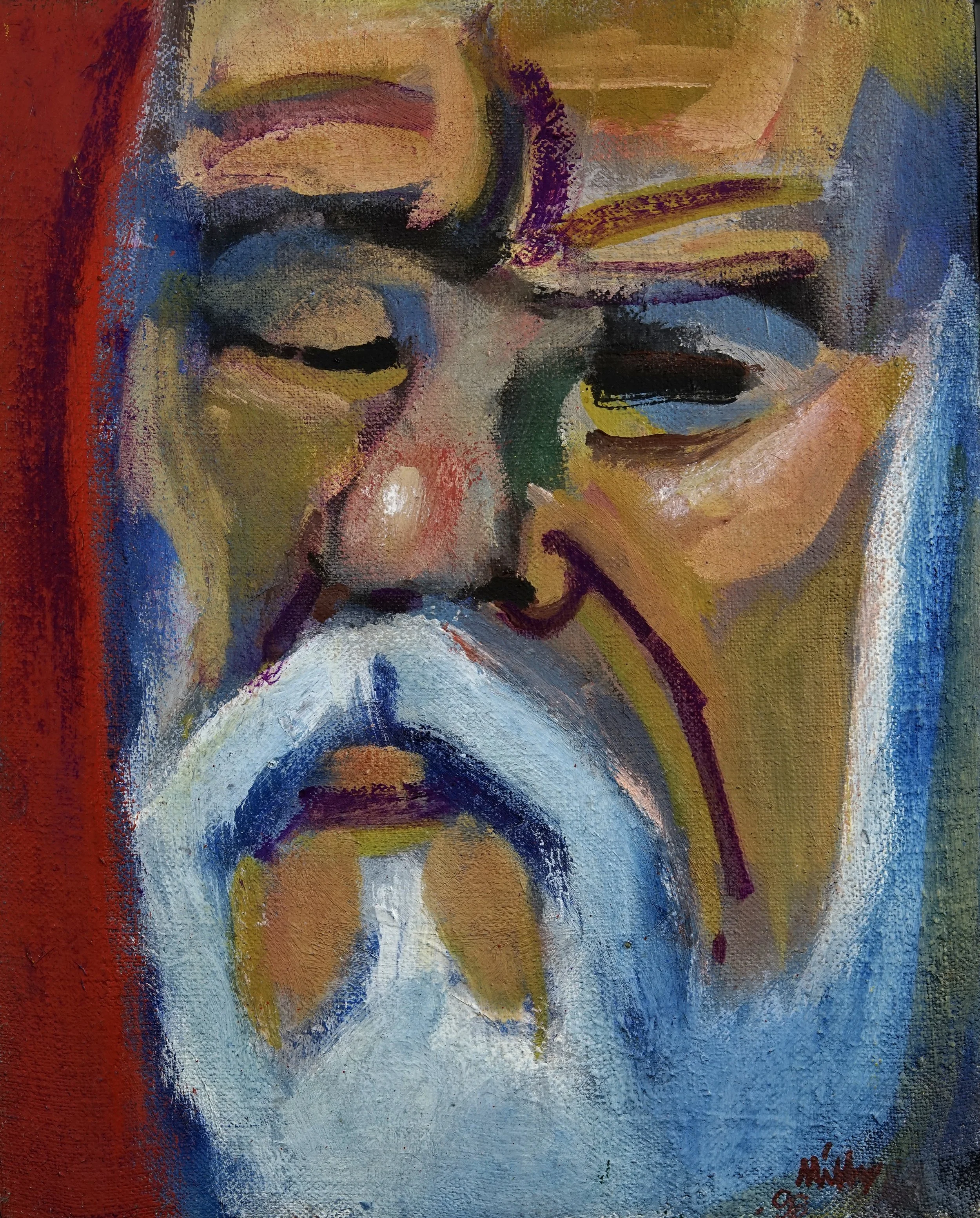 Lower Back, 11" x 9", Oil on canvas, 1998