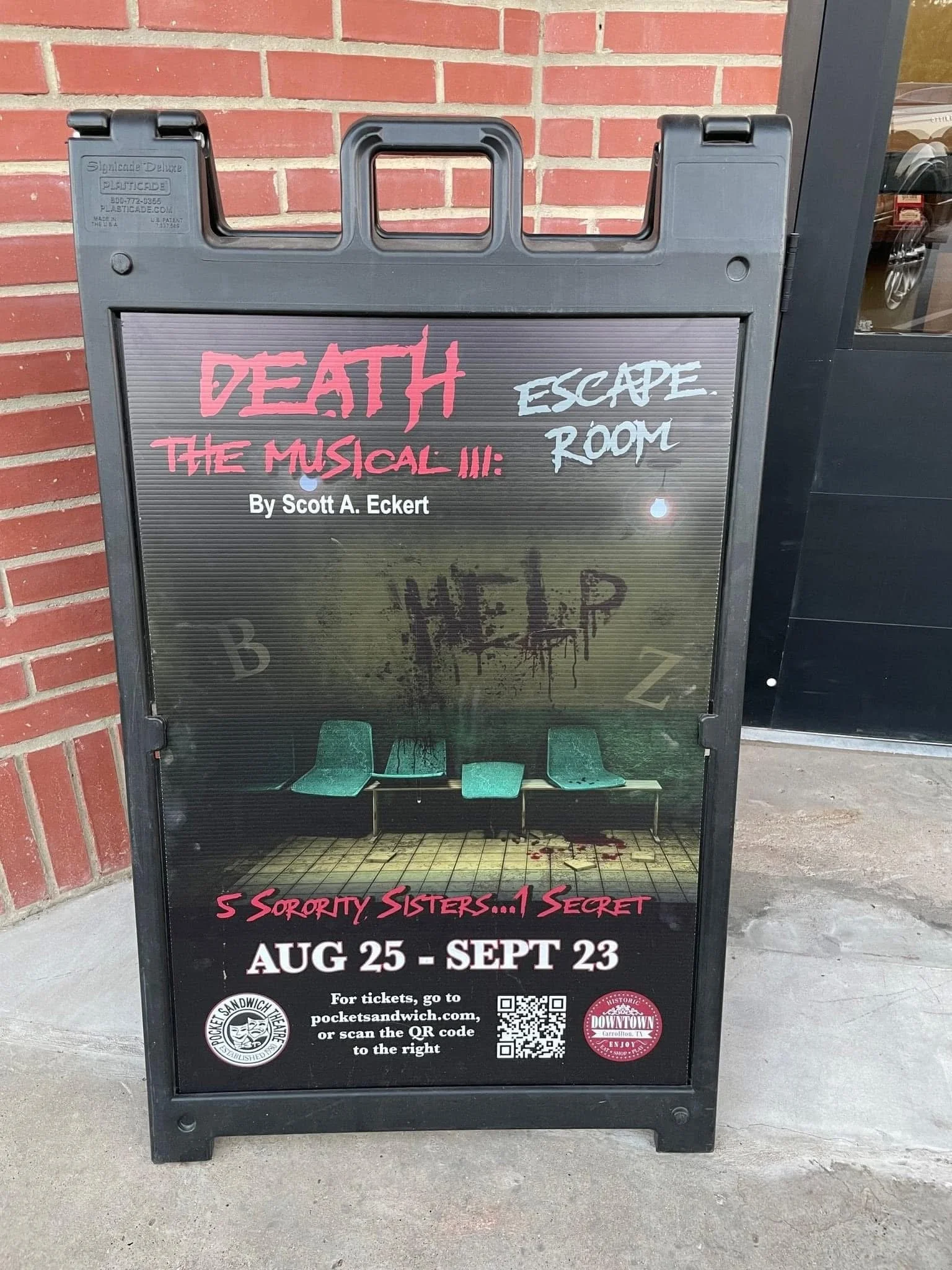 Death The Musical III sign.JPG