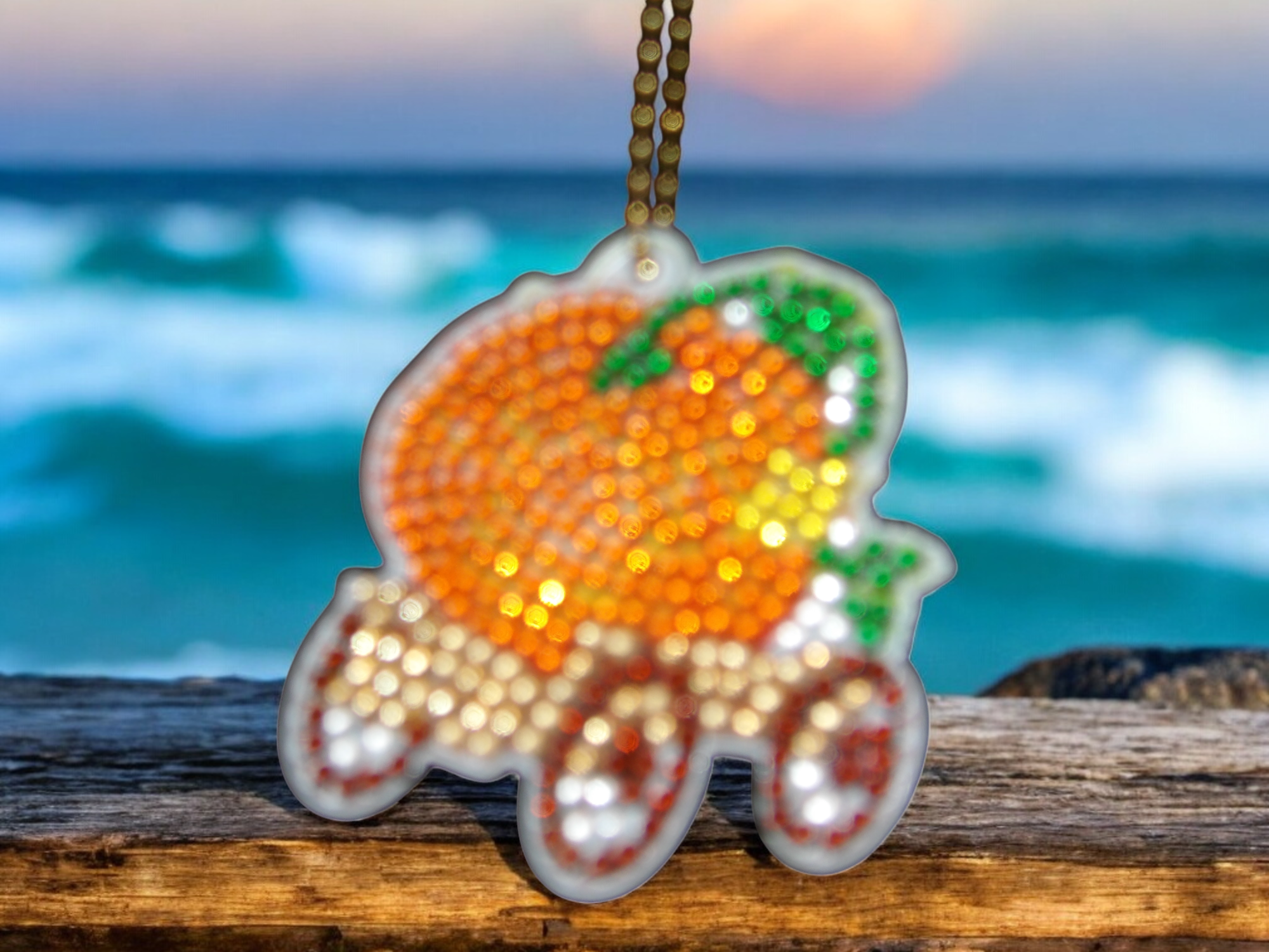 Pumpkin Carraige Keychain