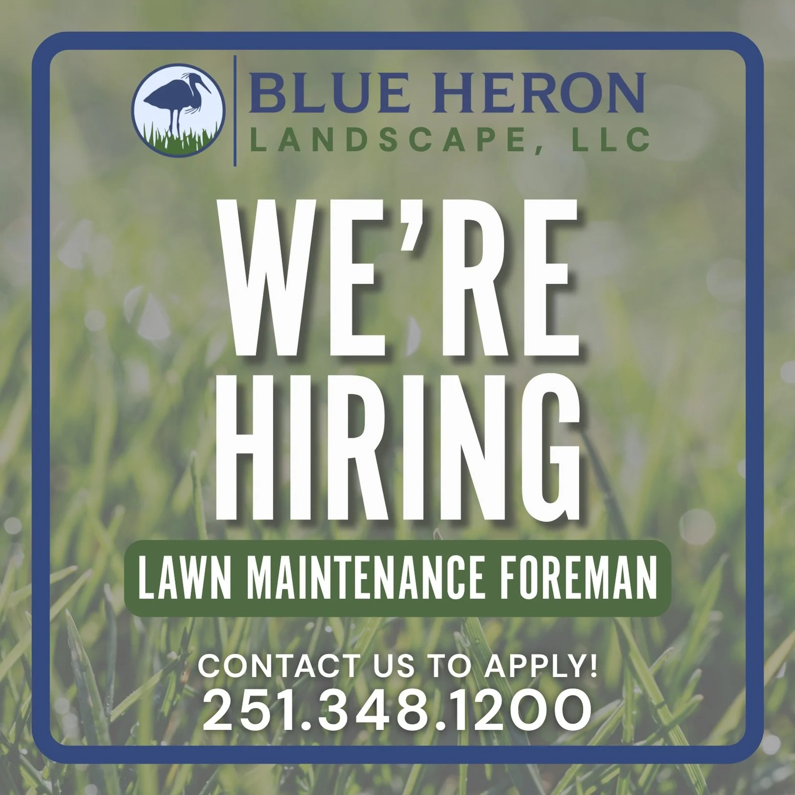 🌱 NOW HIRING🌱

We&rsquo;re looking for a motivated Lawn Maintenance Foreman to join our team. If you take pride in quality work and know how to lead, we want to hear from you!

Requirements: ✔️ Valid driver&rsquo;s license ✔️ Reliable transportatio