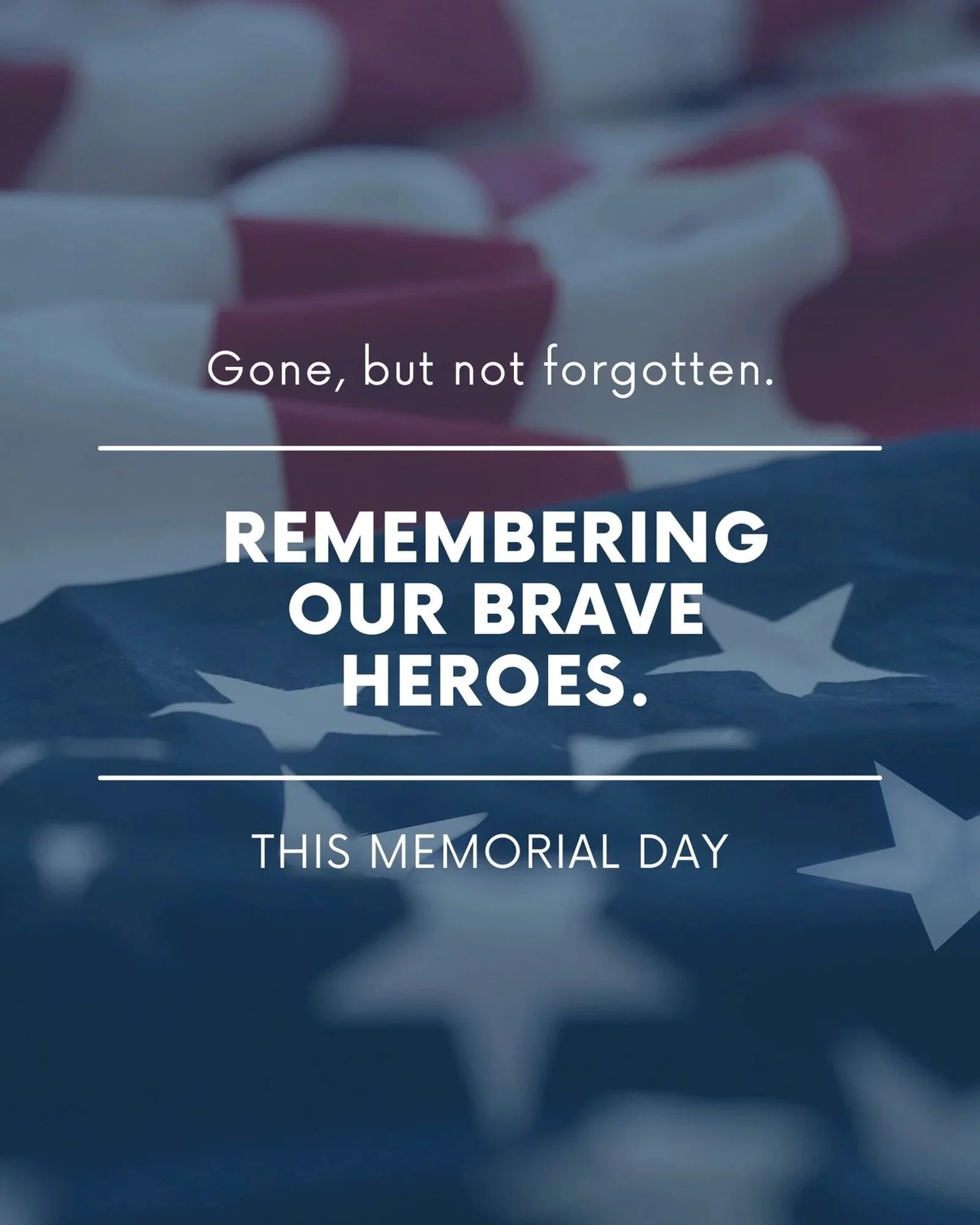 Today we pause in remembrance and gratitude for the heroes who gave their all for our freedom. 🇺🇸