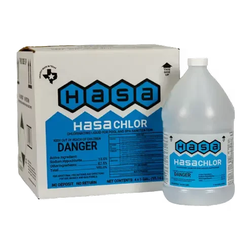 Hasa Liquid Chlorine 12.5% Shock 1 Gallon Bottle 4/Case