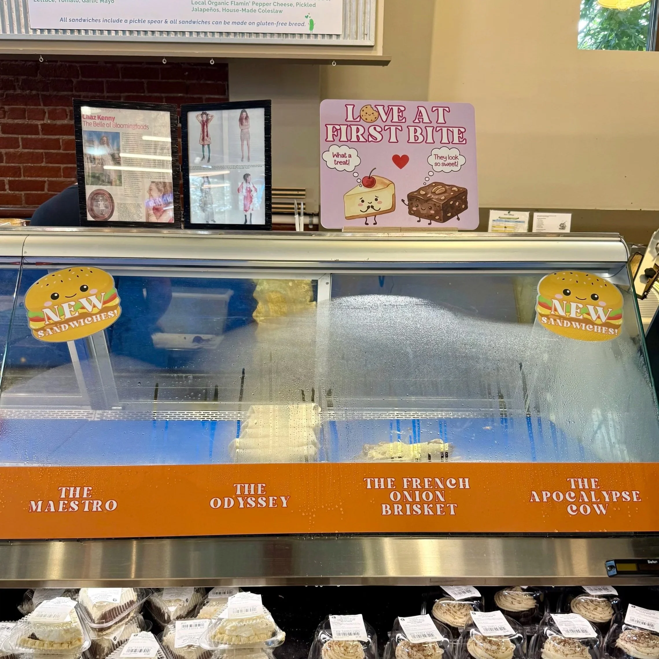 Deli Case 3M Banner, New Sandwiches Decals & Love at First Bite Sign