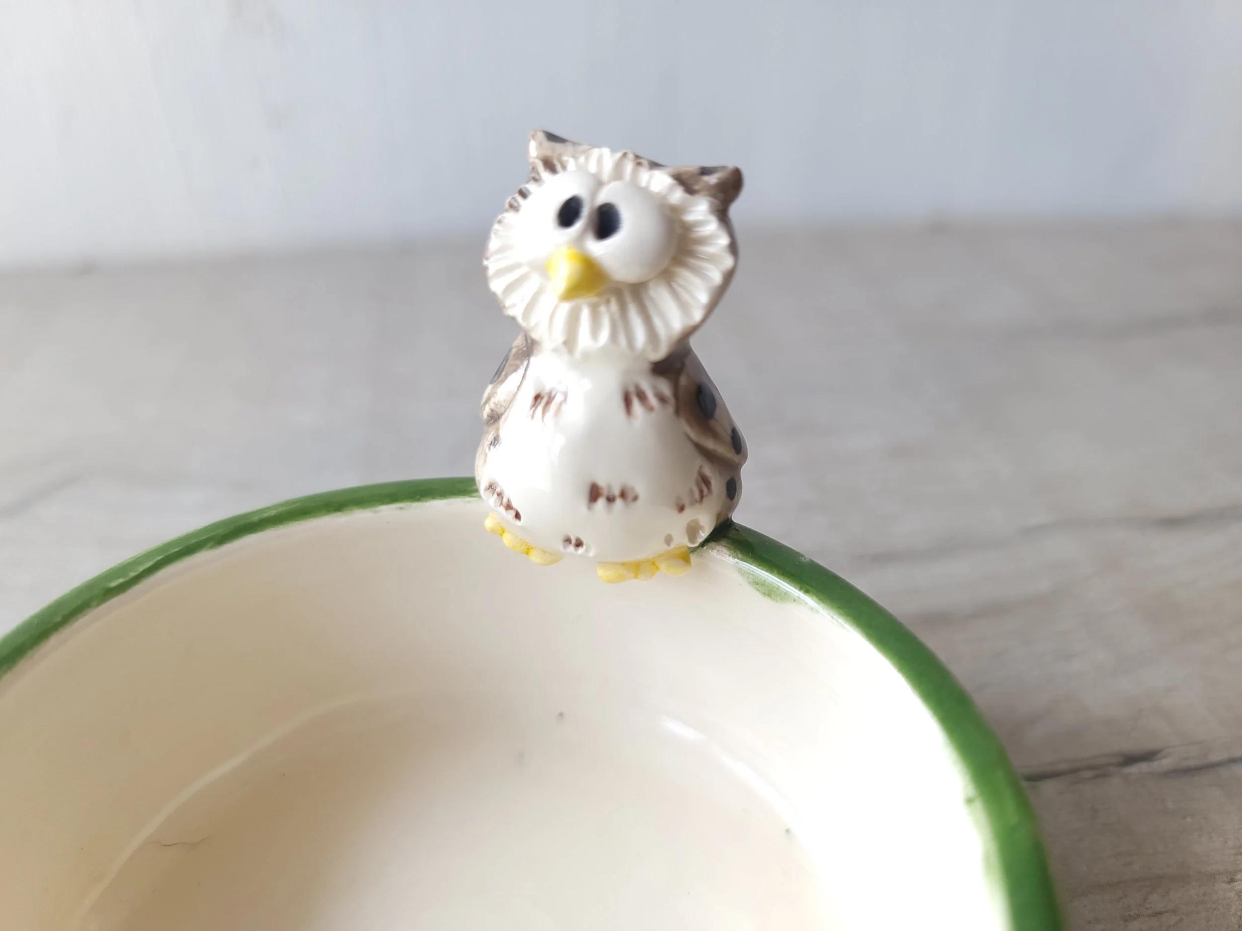 Little brown owl t-light holder
