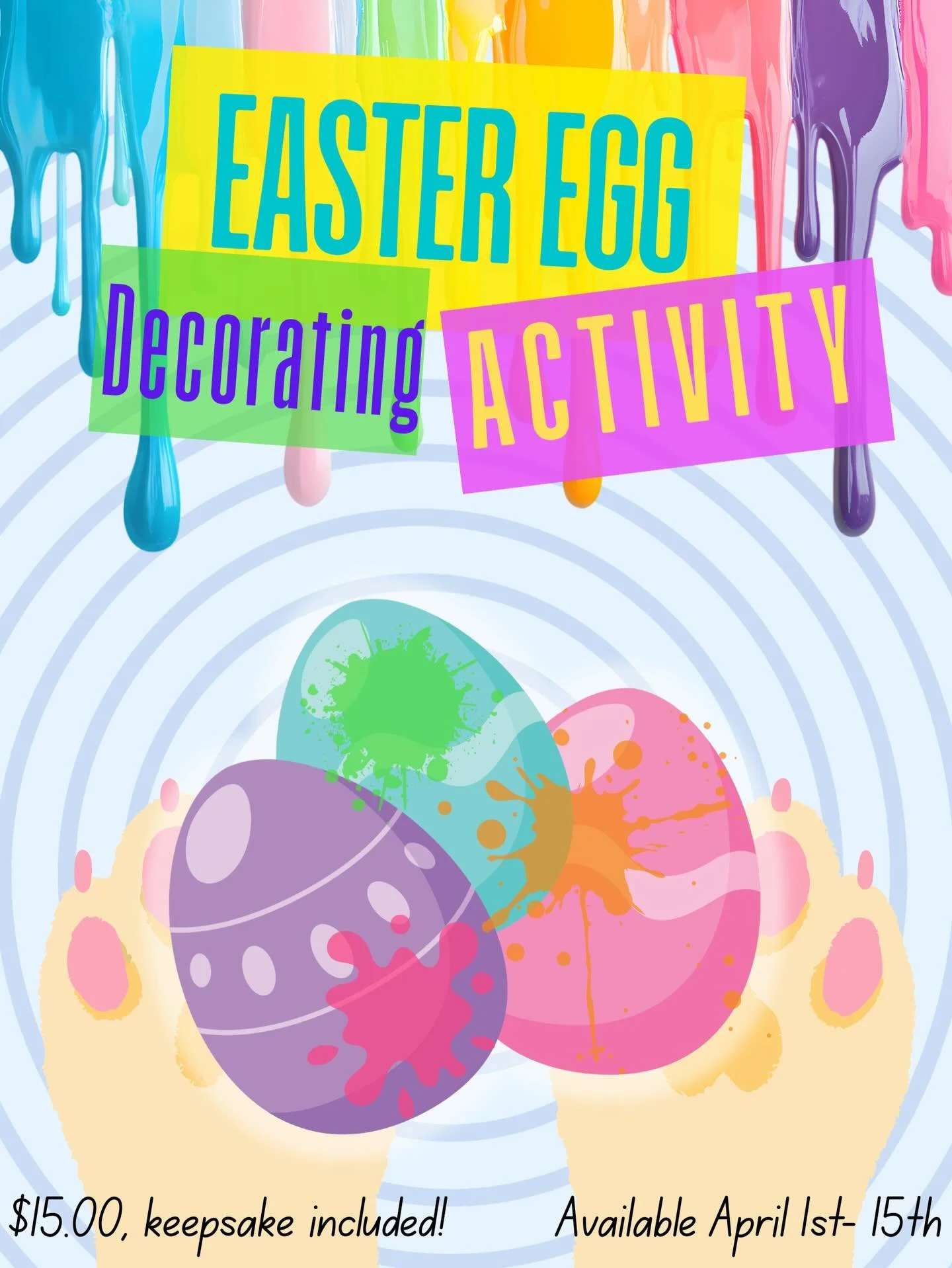 Celebrate Easter with a cute, personal keepsake from your pup to you! Only available the first 2 weeks of April- so don&rsquo;t miss out! ❤️🐣

Signup is $15.00 for our daycare pups!

#doggiedaycare #dog #dogdaycare #dogcrafts #smallbuisness