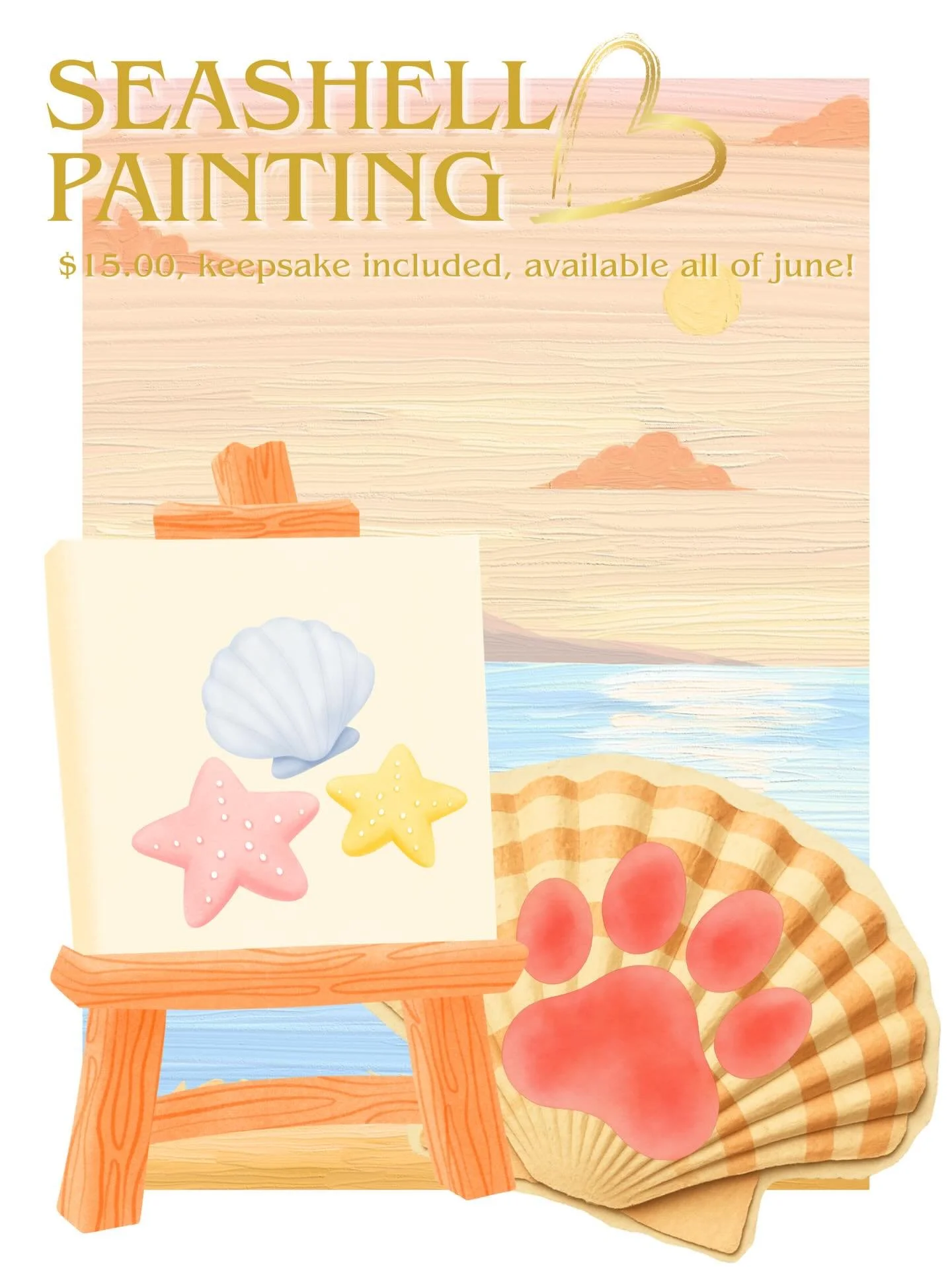 Get a cute beachy keepsake of your pups paw print with our sea shell painting activity! A perfect memory of the perfect weather! 🐚🎨

#doggiedaycare #dogs #dogcrafts #chicago #smallbuisness