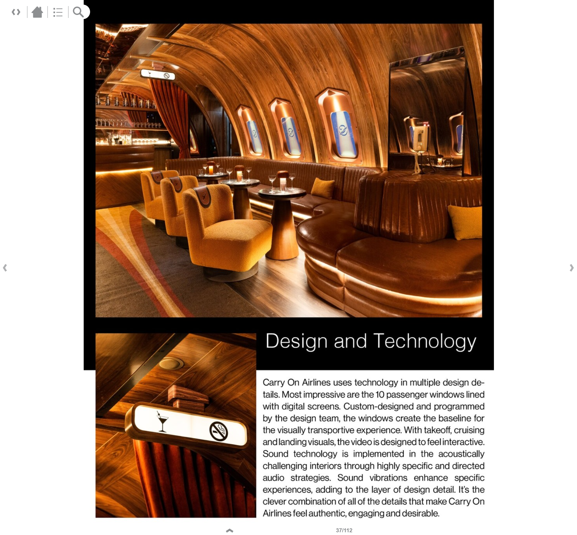 Feature on design icon, Peter Maxwell Bowden of PETERMAX Co, and his globally award-winning project Carry On Airlines, page 6.
