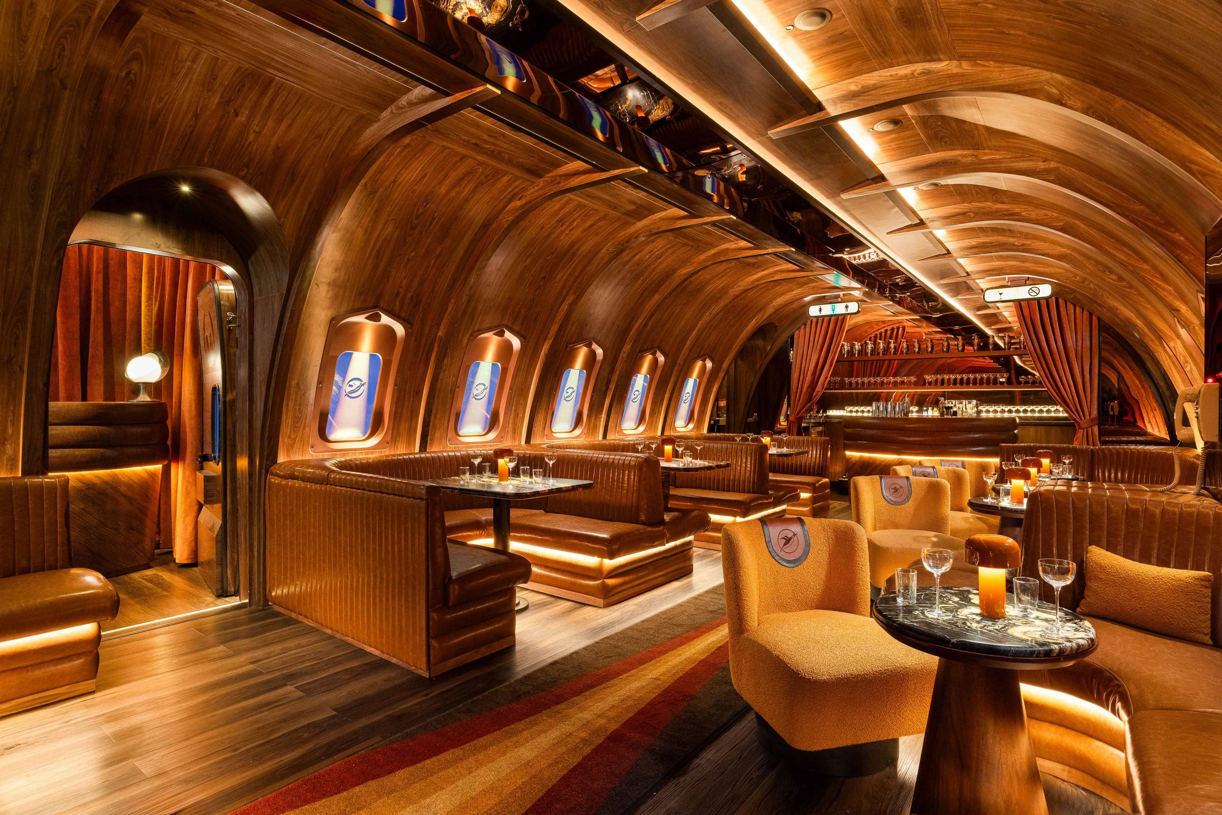 Carry On in Downtown Phoenix, designed by Peter Bowden of PETERMAX Co. and winner of the Best Bar Design Award from North America’s 50 Best Bars.