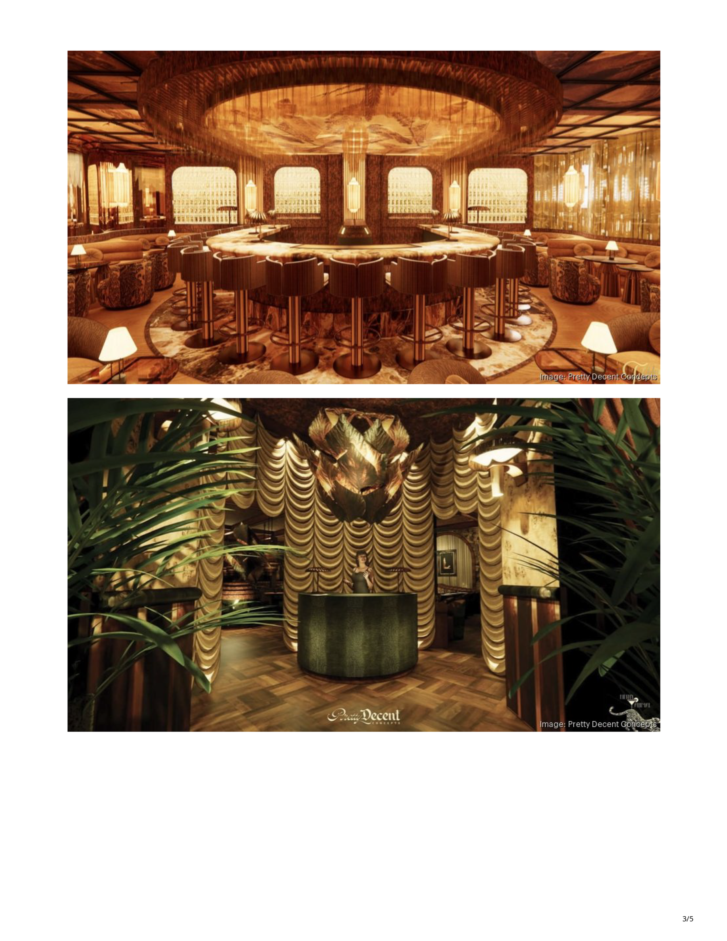 Phoenix Business Journal article page detailing Pretty Decent Concepts’ planned restaurant and bar concepts in Tempe and Downtown Phoenix, page 3.
