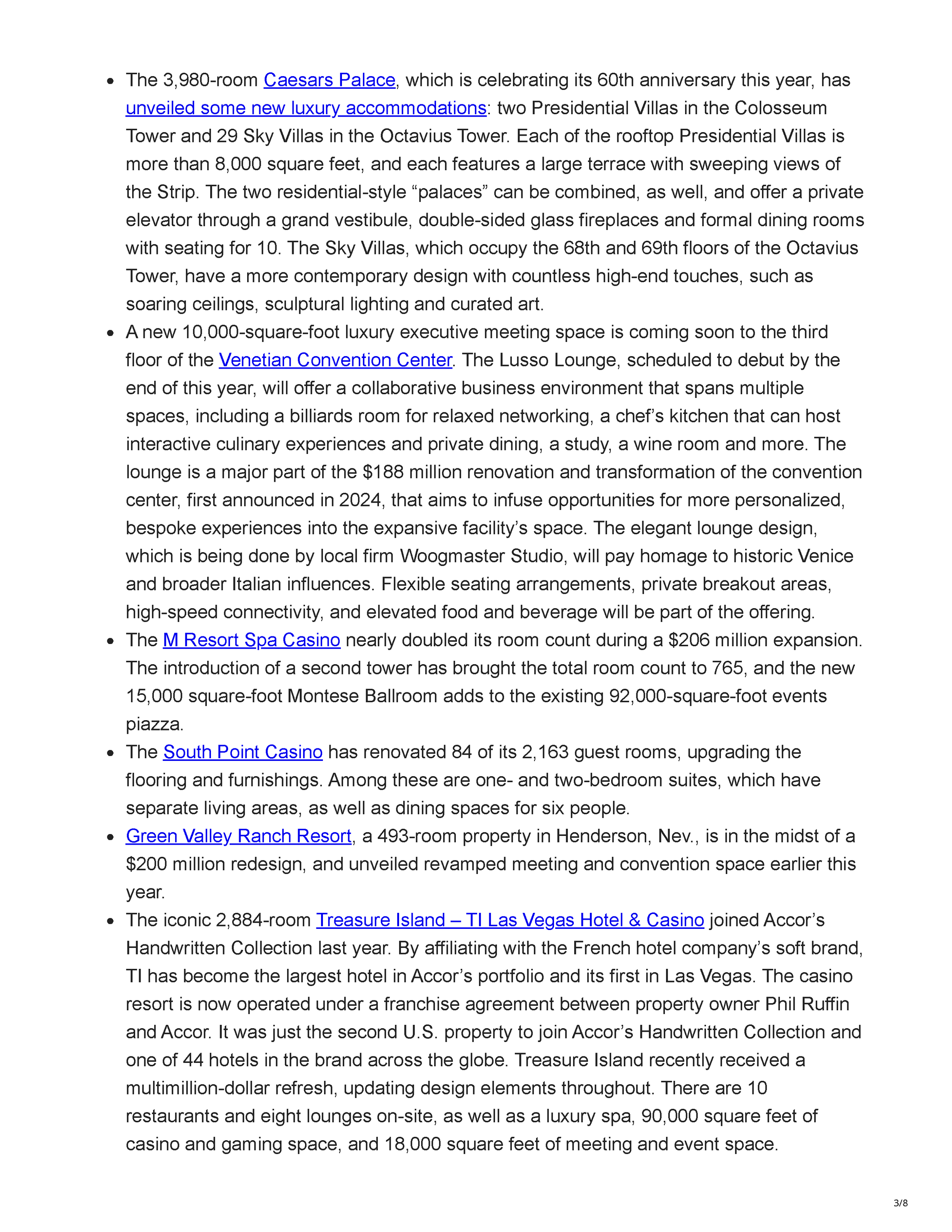 Northstar Meetings Group’s “Guide to Meeting & Event Planning in Las Vegas,” introducing Clique Bar & Lounge and crediting Peter Max Bowden with its remodeled design, page 3.