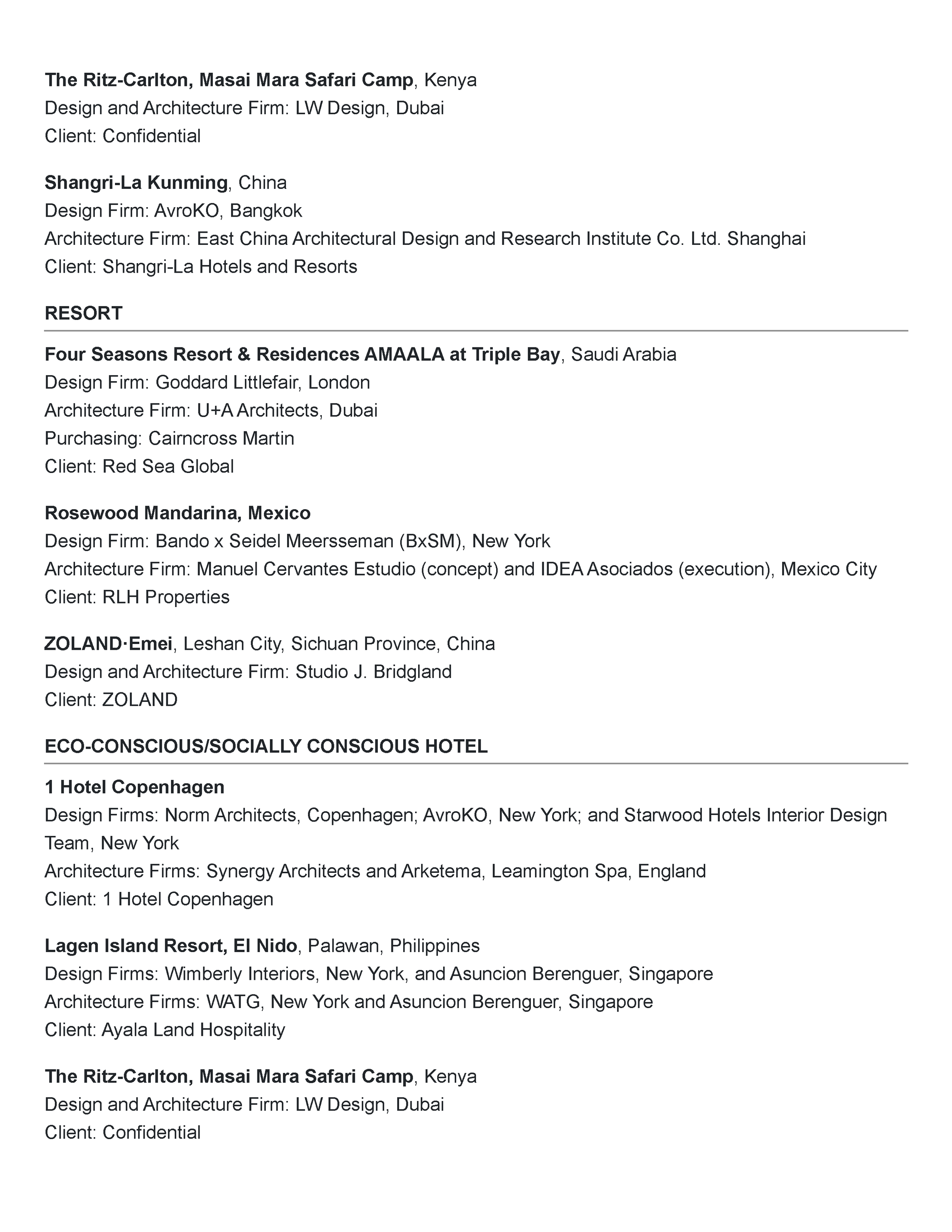 Boutique Design’s 2026 Gold Key Awards finalist list naming Uppercut in Phoenix as a Restaurant Upscale Dining finalist and crediting PETERMAX Co. for design and purchasing, page 8.