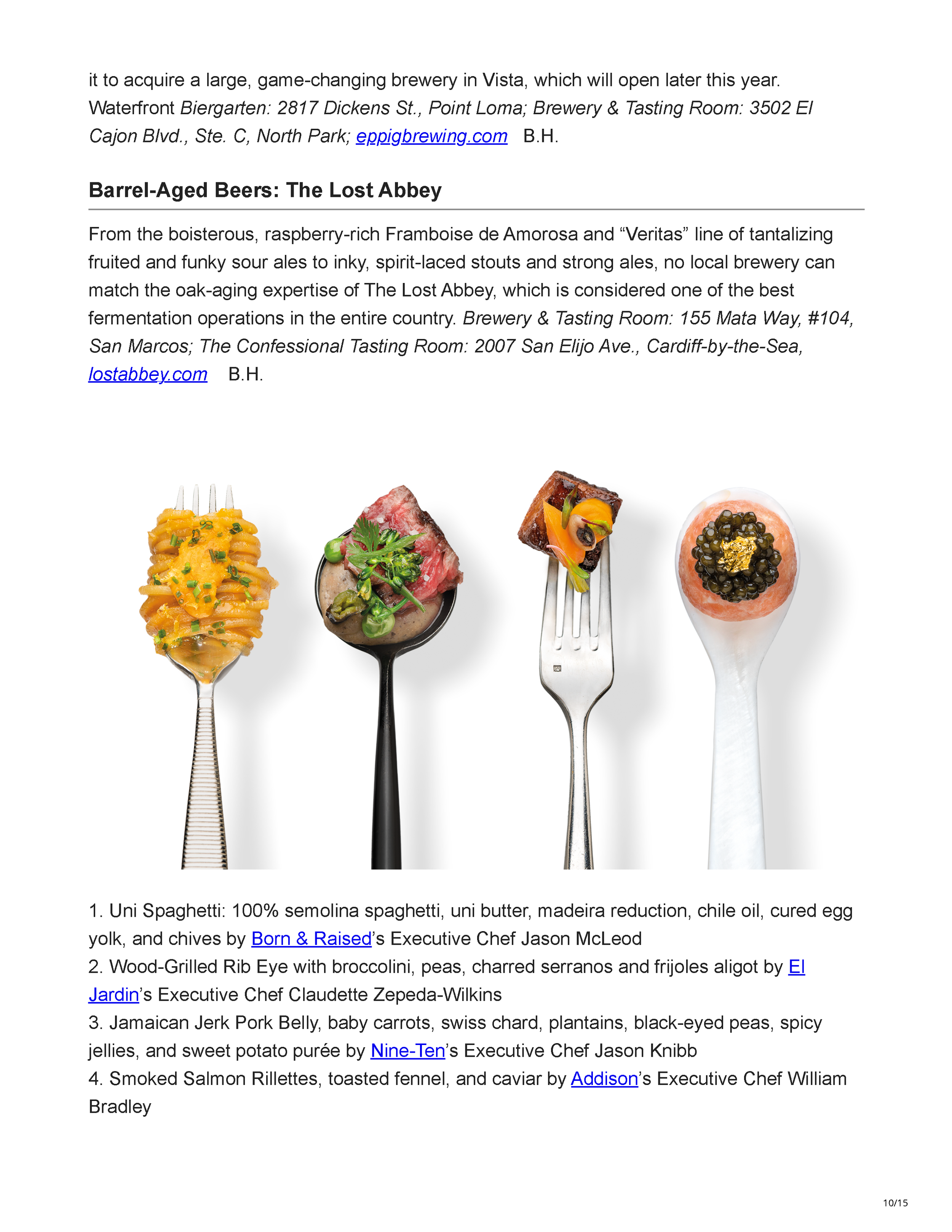 Ranch & Coast’s “Best Restaurants 2019,” featuring Javier’s La Jolla and its sculptural rope ceiling installation over the main bar, page 10