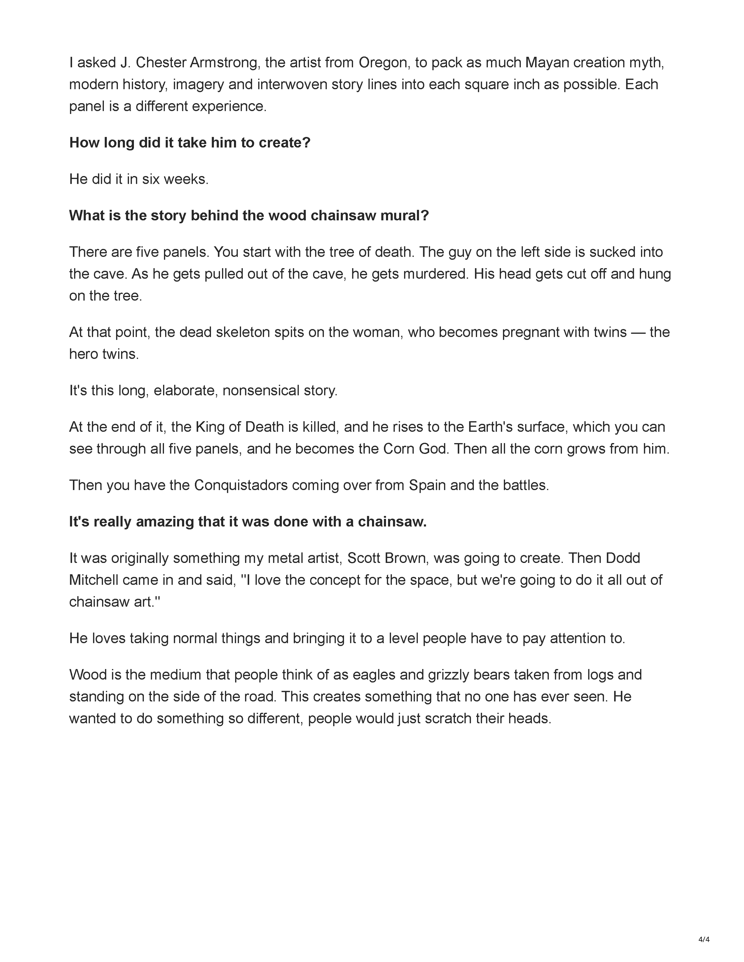 Page 4 of the Vegas Inc feature on Javier’s at ARIA.
