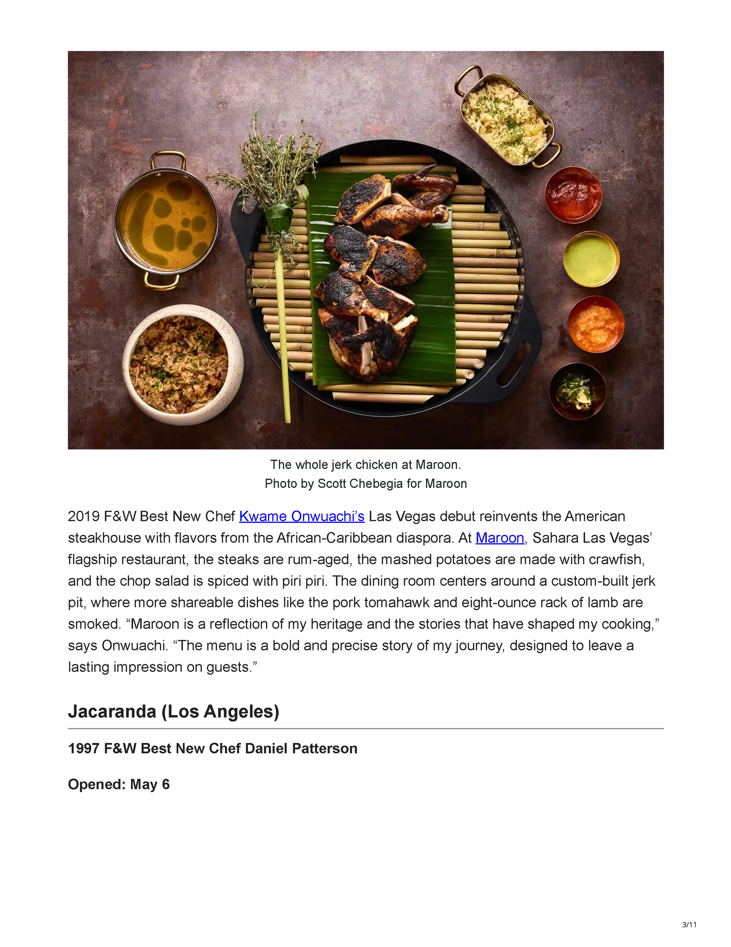 Food & Wine’s June 12, 2026 feature, The 11 Most Anticipated Restaurant Openings of Summer 2026, From F&W Best New Chefs, by Amelia Schwartz, page 3