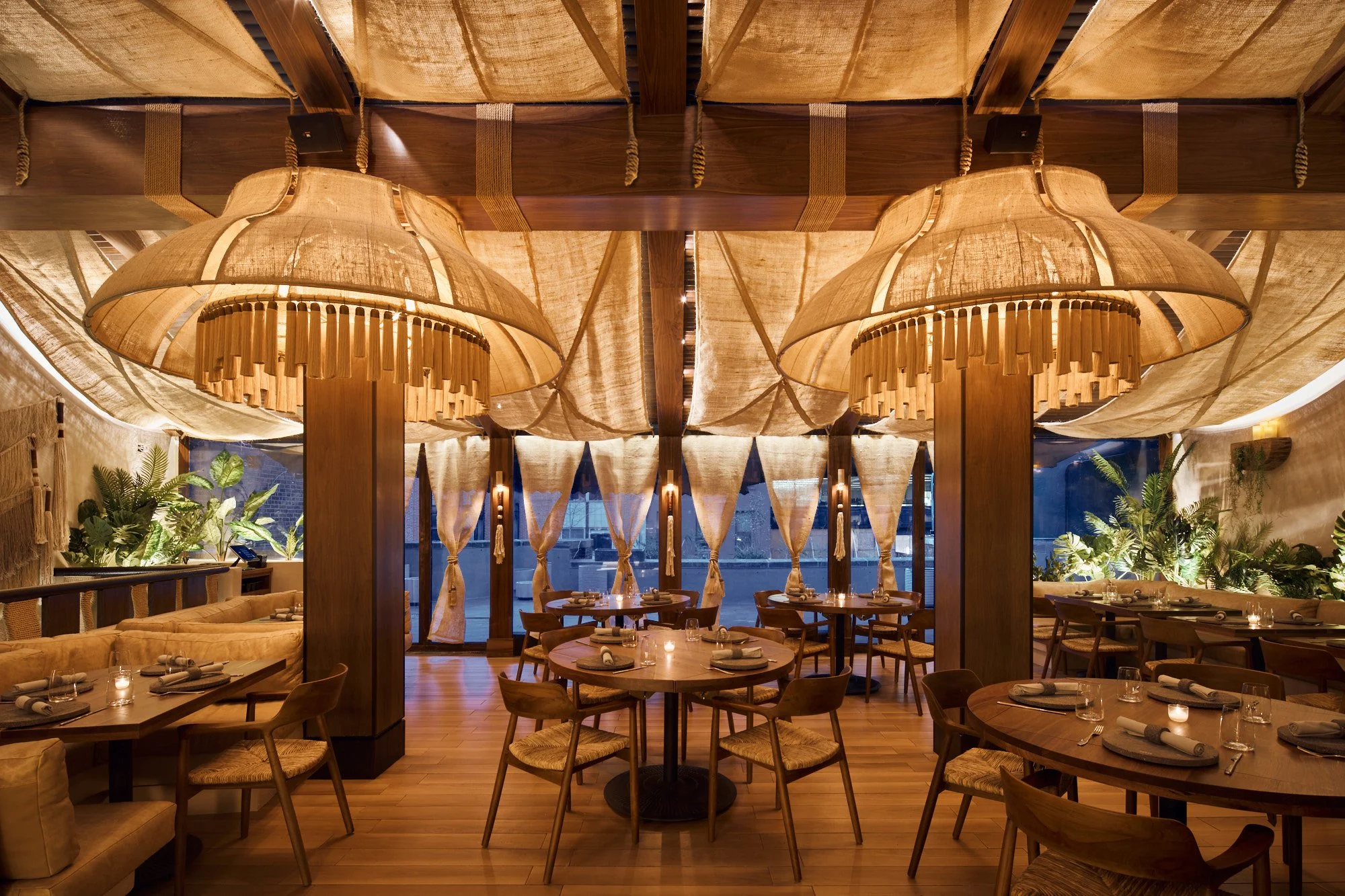 Chefs Richard Sandoval Interior image of Tán, a Tulum-inspired Mexican seafood restaurant in Manhattan, designed by Peter Maxwell Bowden of PETERMAX Co.