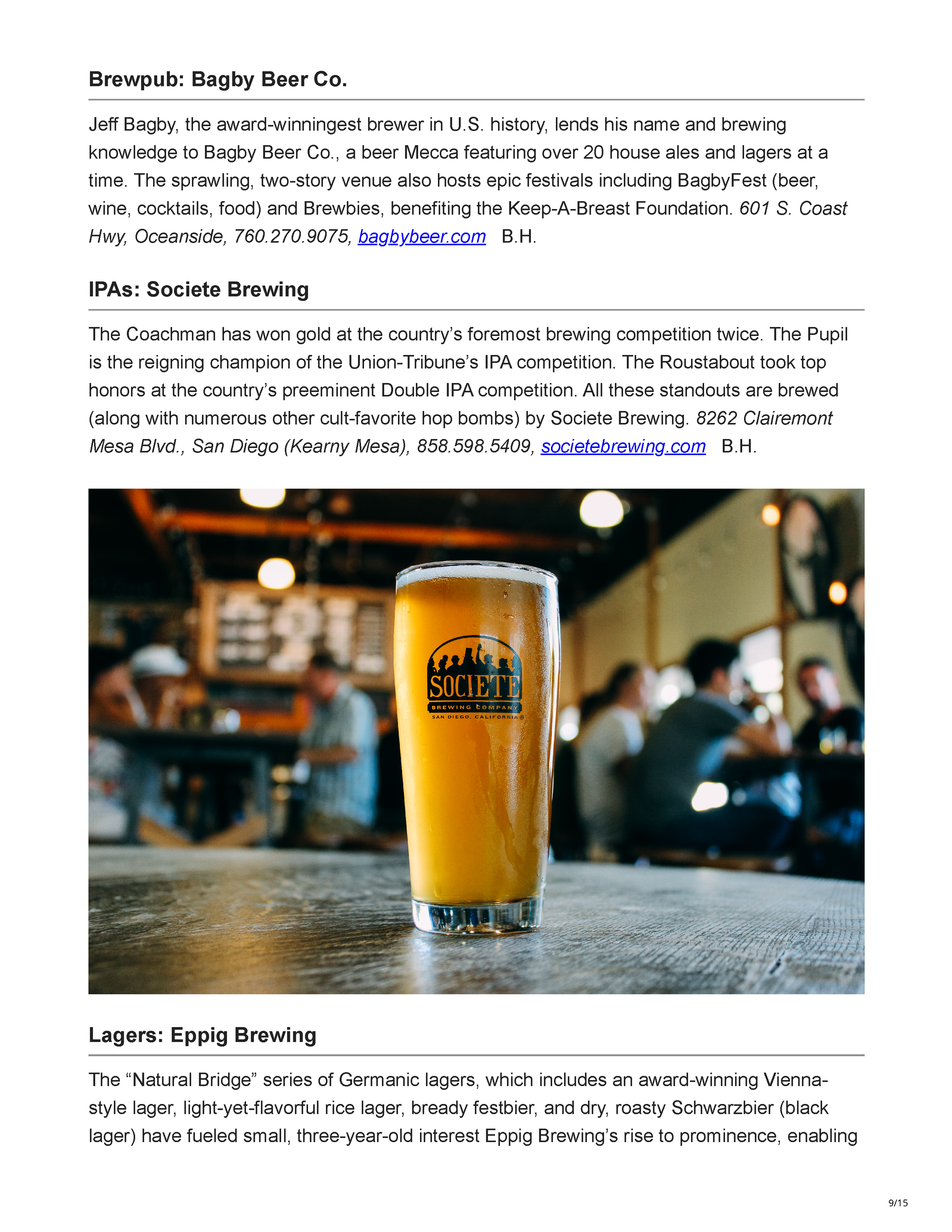 Ranch & Coast’s “Best Restaurants 2019,” featuring Javier’s La Jolla and its sculptural rope ceiling installation over the main bar, page 9