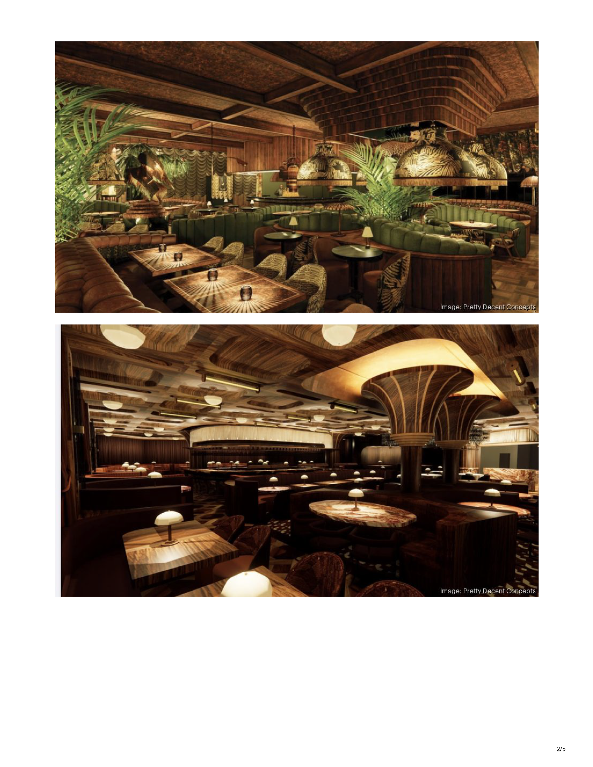 Phoenix Business Journal article page detailing Pretty Decent Concepts’ planned restaurant and bar concepts in Tempe and Downtown Phoenix, page 2.