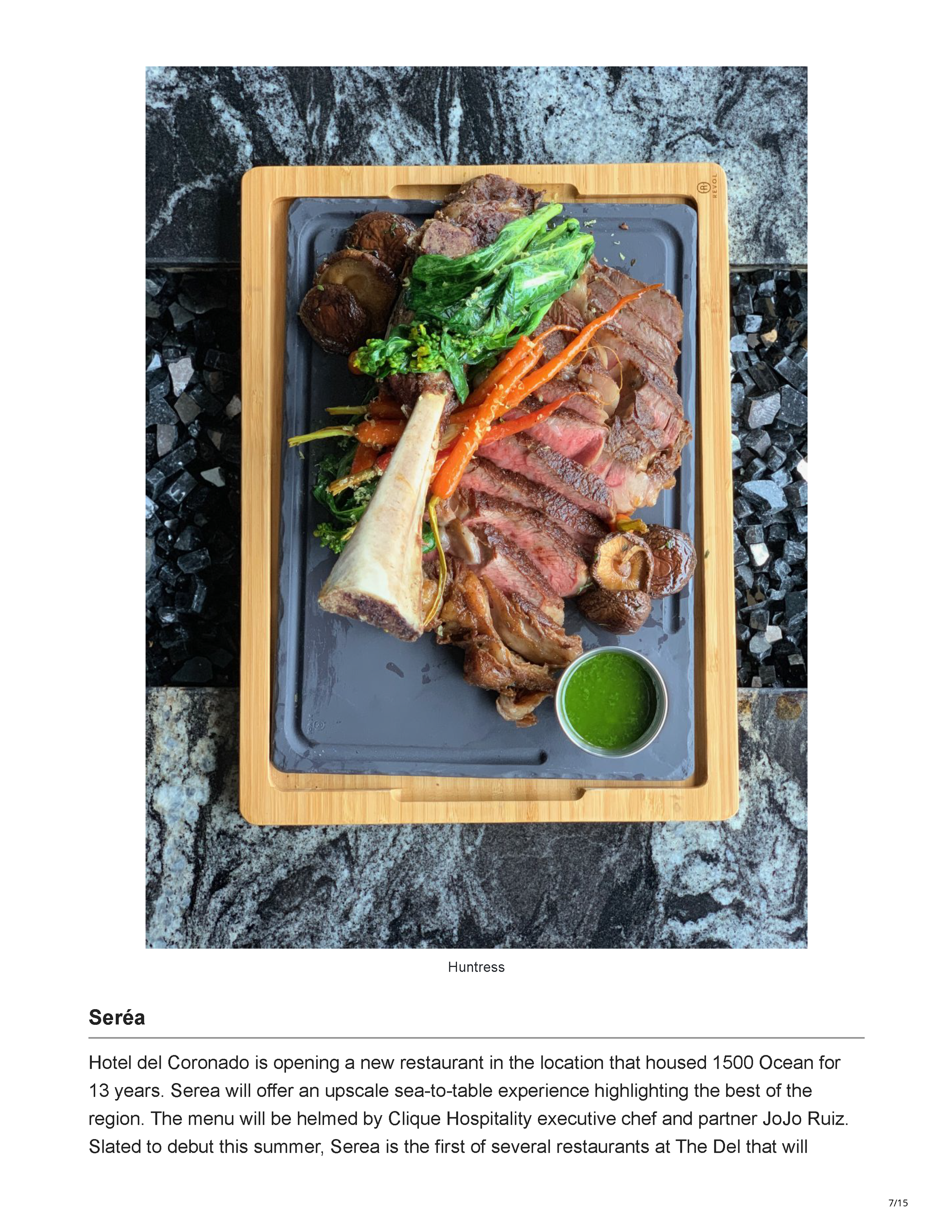 Ranch & Coast’s “Best Restaurants 2019,” featuring Javier’s La Jolla and its sculptural rope ceiling installation over the main bar, page 7