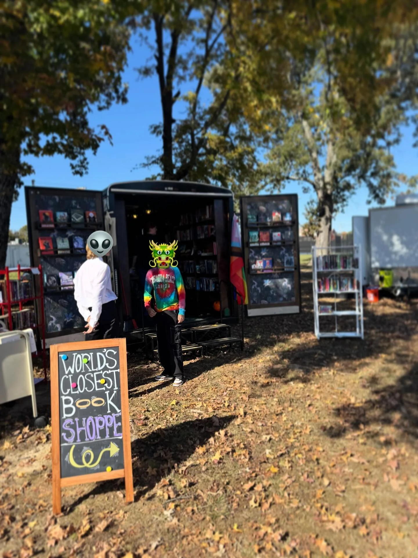 All set up and ready for @conwaypridecommunity today! 🤩🏳️&zwj;🌈