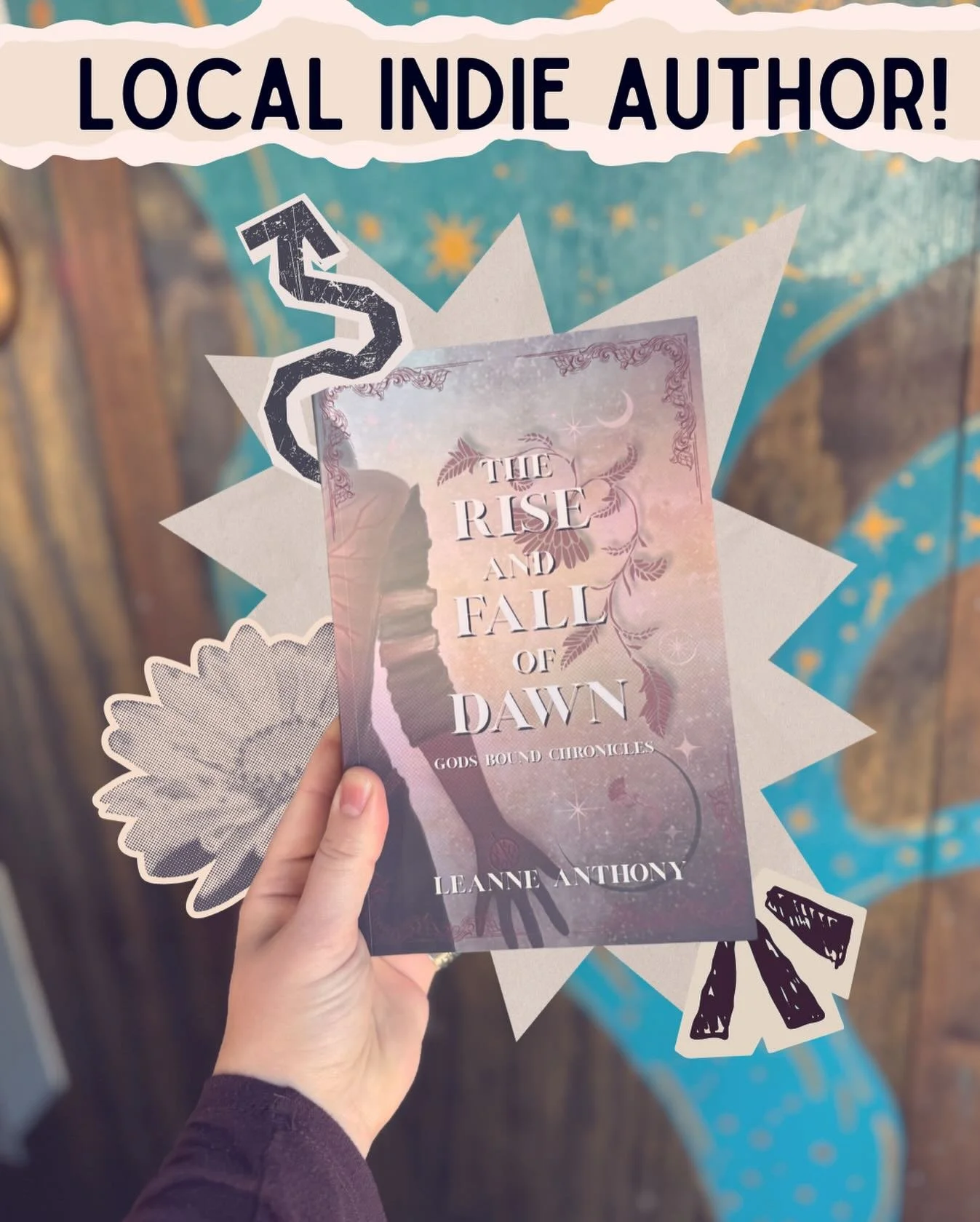 Our first local indie author made her debut last week! This is @leanne_anthony_author &lsquo;s  first book in the Gods Bound Chronicles. It&rsquo;s a Dark Romantasy with a morally grey FMC, ancient magics, found family, and soul-deep bonds. 😍

&ldqu
