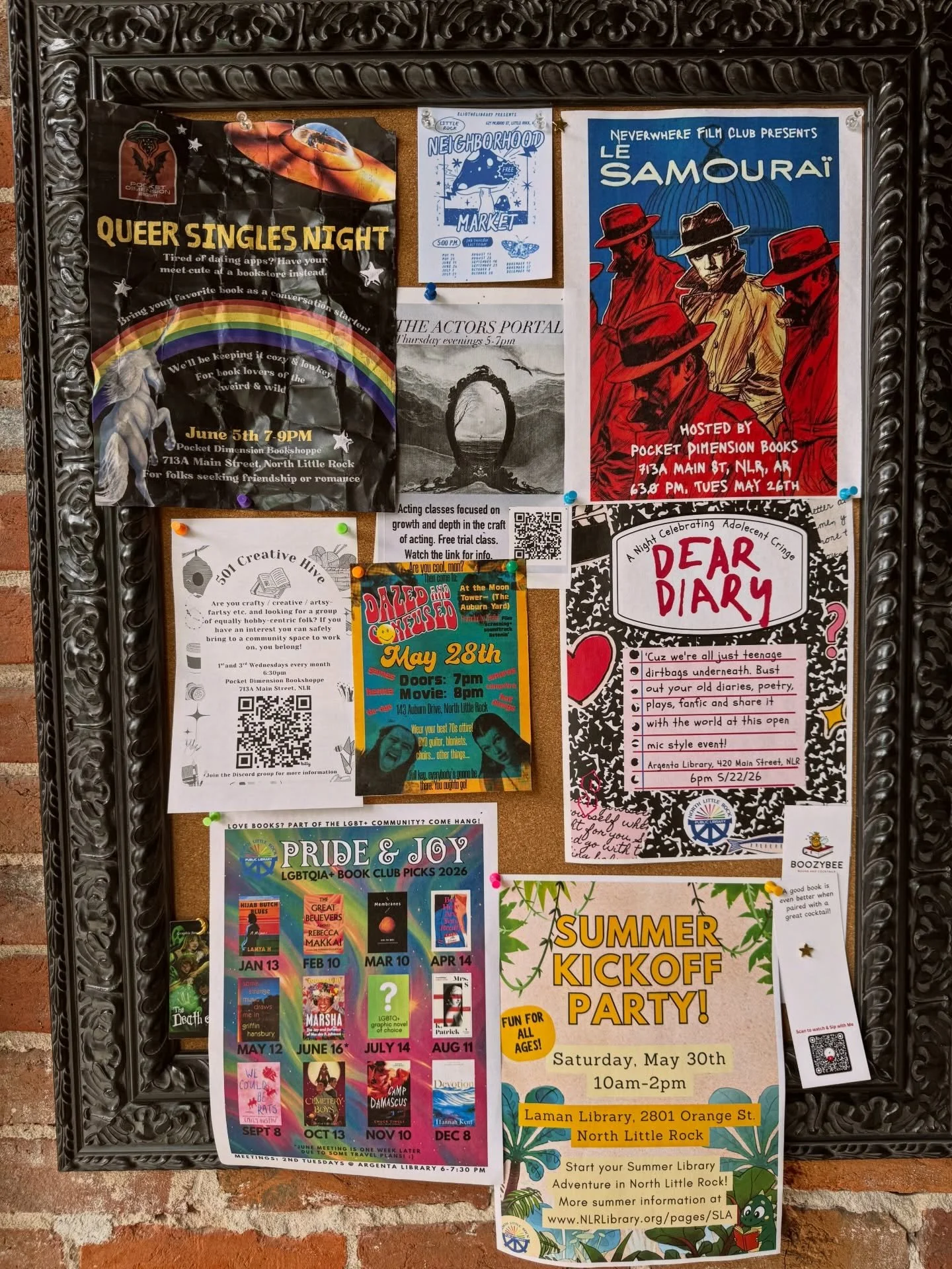 Community board check in! ✅

Our community has a lot of cool things coming up!! Here&rsquo;s a quick rundown~

📍5/22 @nlrlibraries is hosting Dear Diaries: A Night Celebrating Adolescent Cringe. This is an open mic style event at their Argenta branc