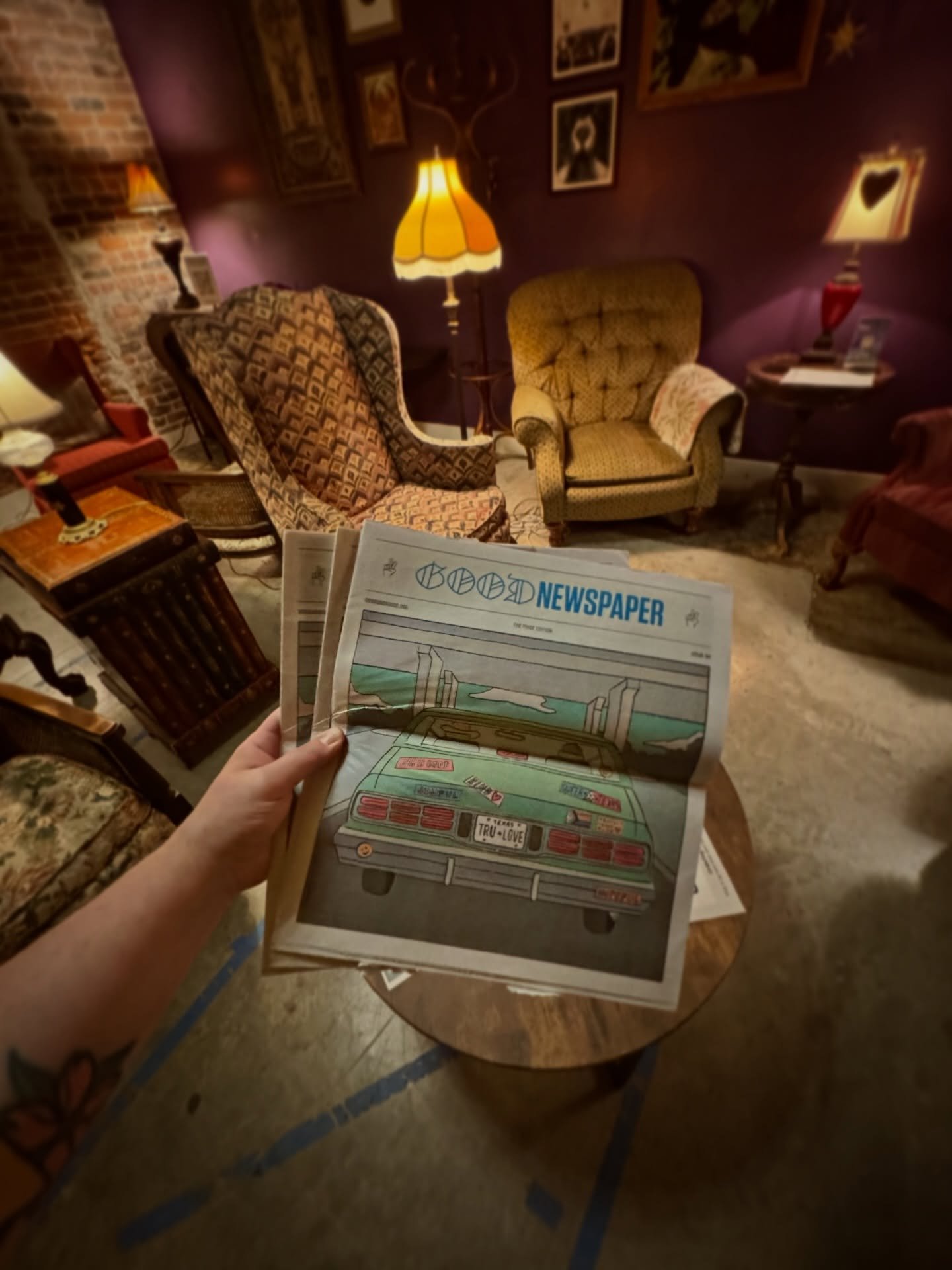 We have several copies of @goodgoodgoodco available to read in our Reading Room! This newspaper highlights the Good News around the world. This month&rsquo;s issue is the Pride Edition! 🌈✨So it focuses on all the good &amp; positive queer news happe