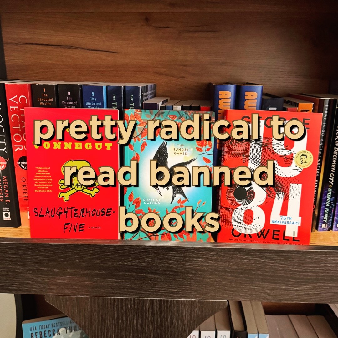 Pretty radical to read books that have absolutely no commentary on our current political climate 🤫