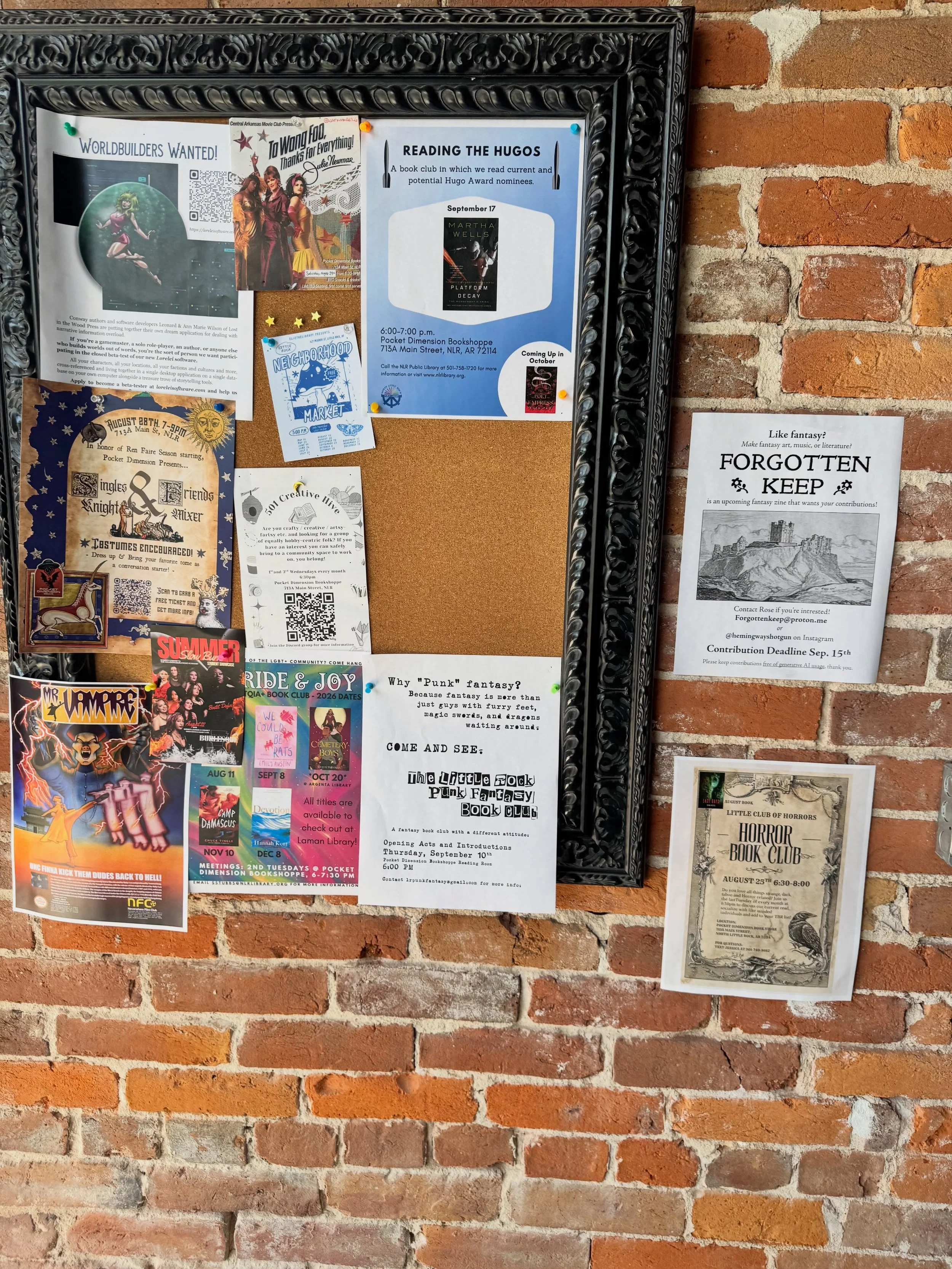 Community board&mdash; we got a buncha events coming up in the next couple weeks! ✨🎉🛸👽