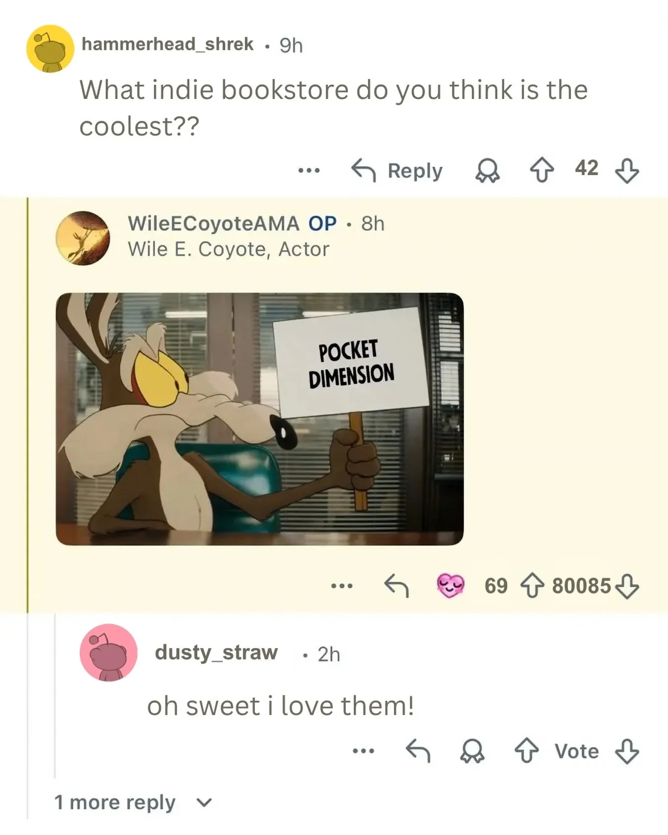 Awww, shucks. We think you&rsquo;re pretty cool too Wile!! 🤭🥰

We&rsquo;re open til 9pm tonight! Swing by and see why Wile thinks we&rsquo;re the coolest 😎🪧