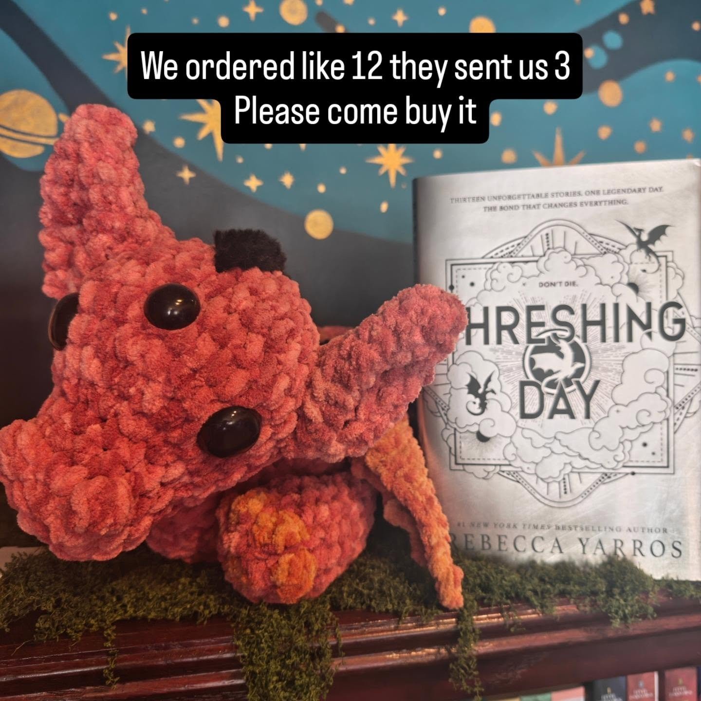 Devin here. Threshing Day has arrived at the same time of the year when that actually happens so that's neat. Also we ordered like 12 from our supplier but they have been awful and only sent me like...3. Wow. Three. Threeeeee. That's like, one plus o