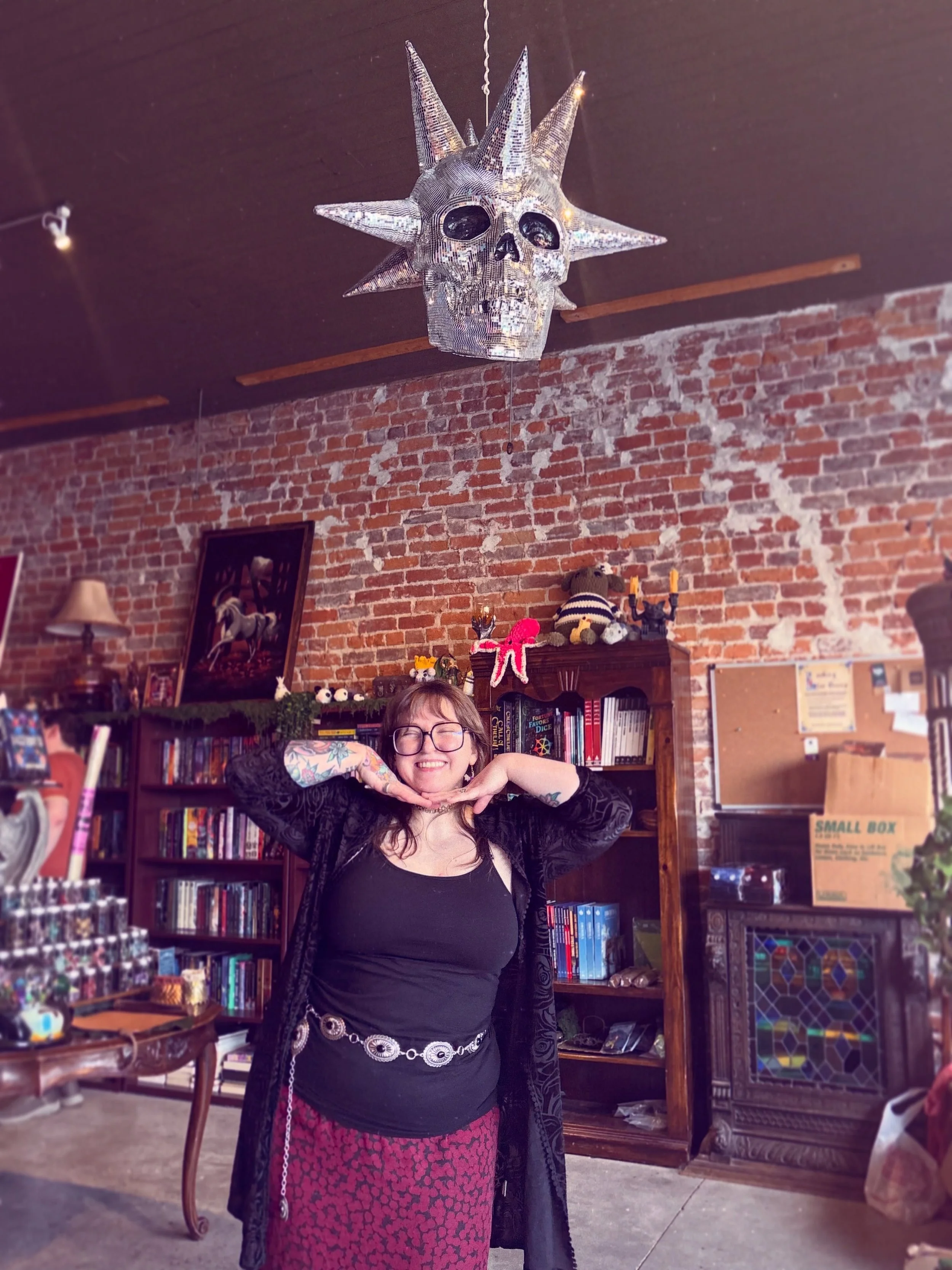 🪩 Meet our newest team member: Spike!! 🪩

He&rsquo;ll be hanging around the shop, so stop by, say Heyyyy, and live your Spooky Island dreams. 💀🏝️