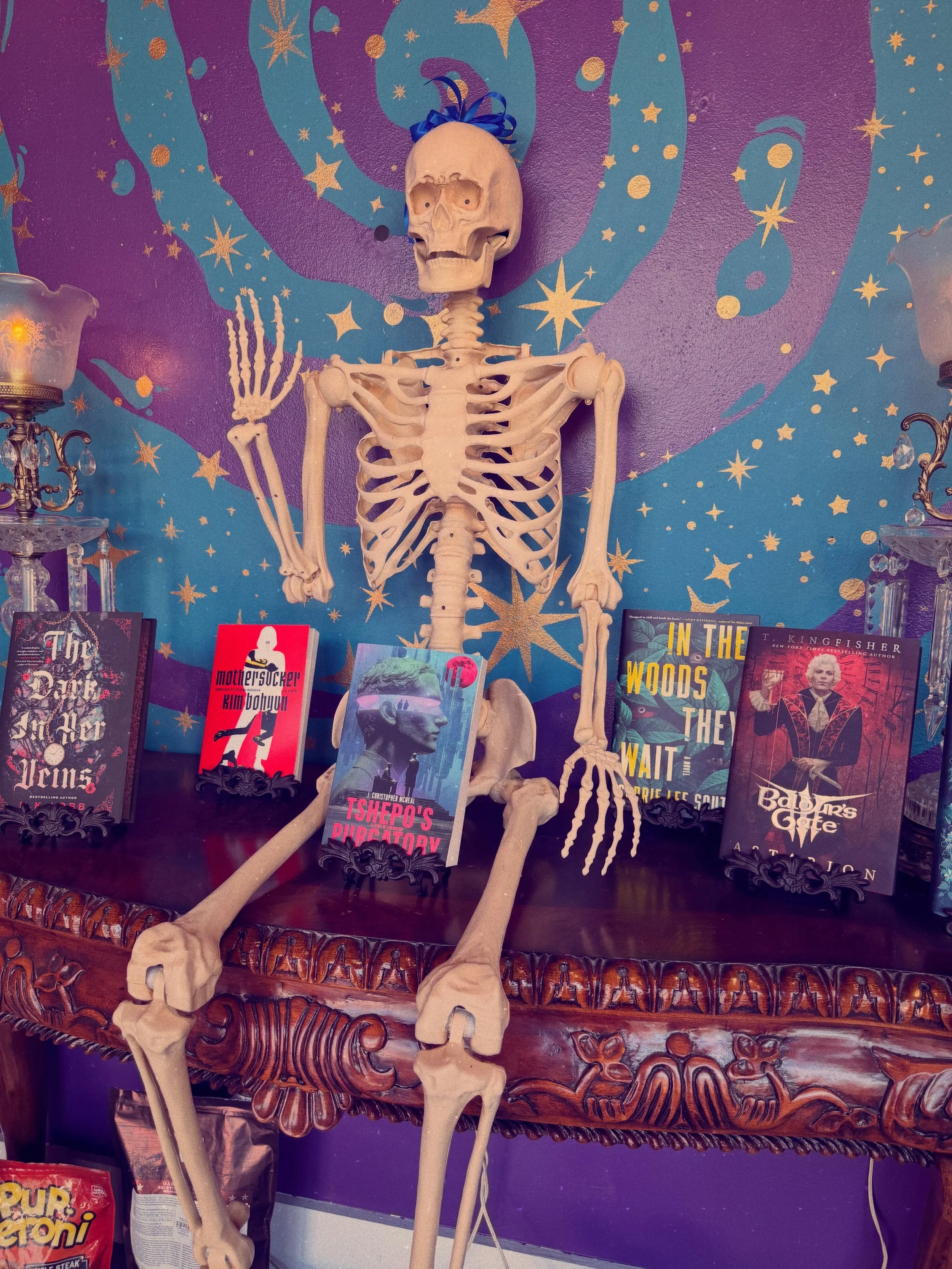 We have a crazy week ahead y&rsquo;all 🫨

📅🔭 10/14 6-8pm we&rsquo;ll be hosting local author @jchristophermcneal for a reading &amp; signing of his debut book &ldquo;Tshepo&rsquo;s Purgatory&rdquo;! 

👻🕯️ 10/15 6pm @nikkiasparkles is celebrating