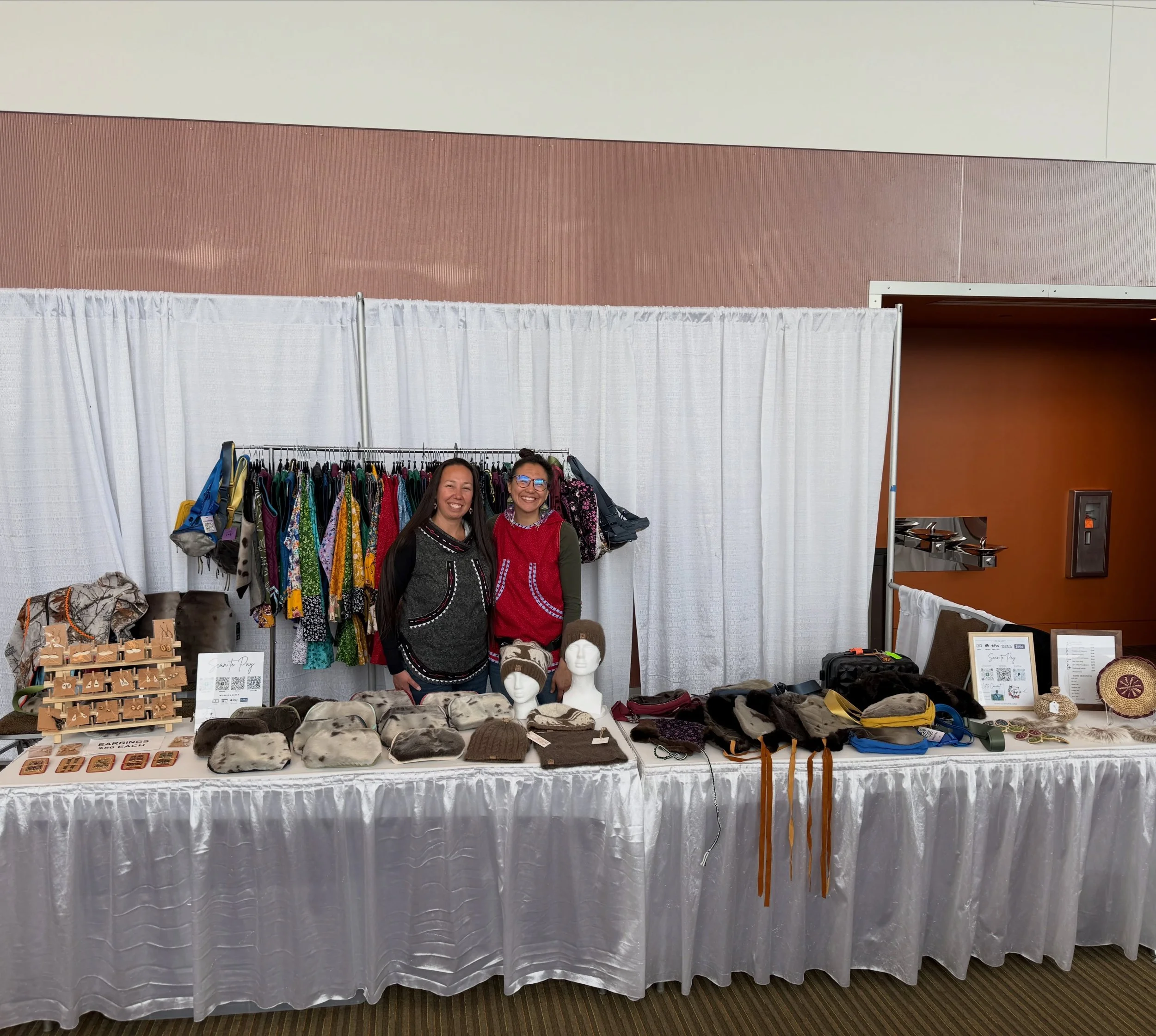 Come see @kayleenfayerevans Pilianka and I tomorrow at the Dena&rsquo;ina Convention Center from 9-5pm to check out our handmade crafts &hearts;️ There are so many incredible amazing artists selling all their handmade goodies on the 3rd floor. It is 