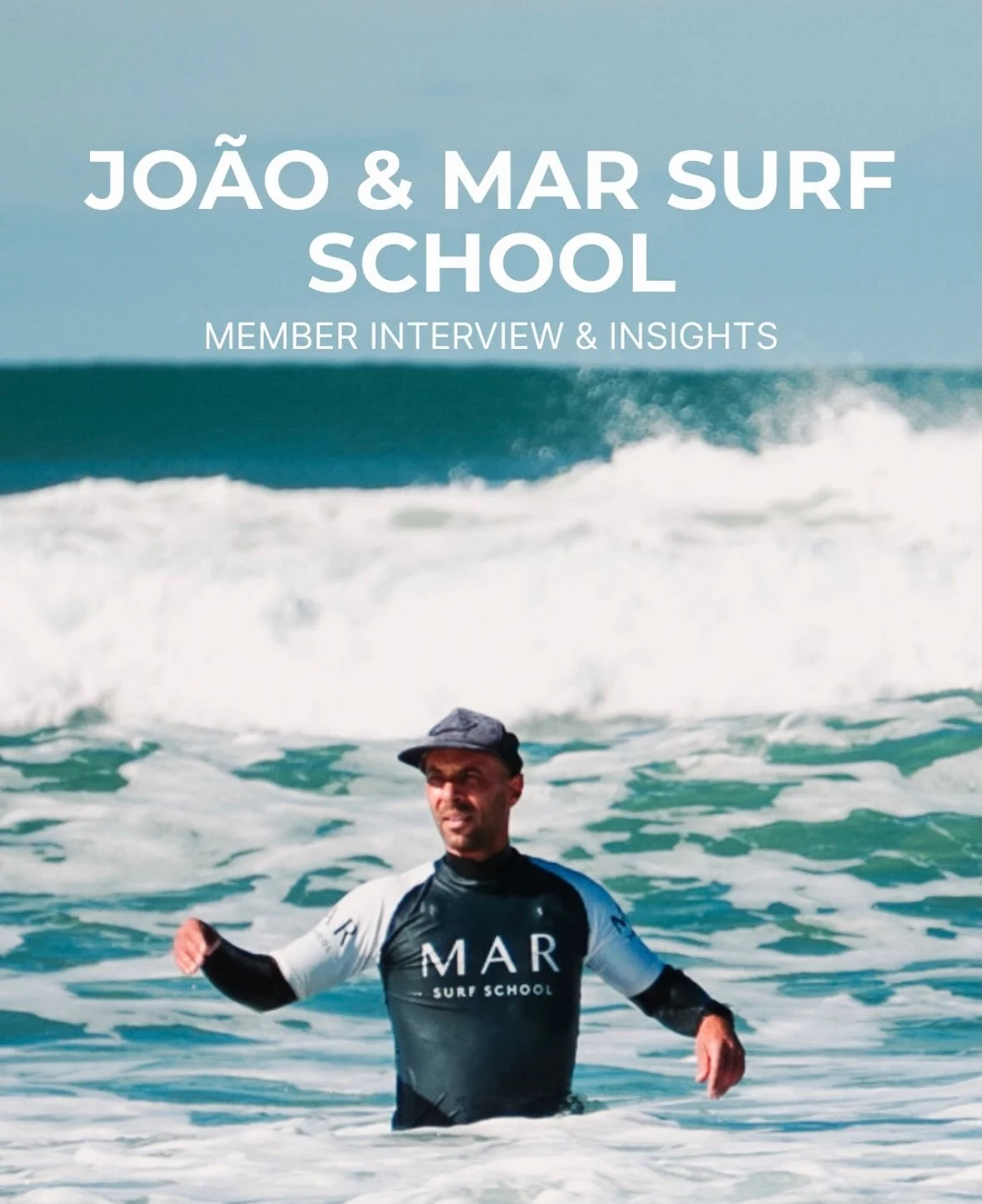 From surfer to founder 🌊
Meet Jo&atilde;o, Surfpreneurs member and founder of @mar_surfschool_caparica in Costa da Caparica, Portugal.

What started with a gifted surfboard and a love for the ocean grew into a dream business &mdash; one that blends 