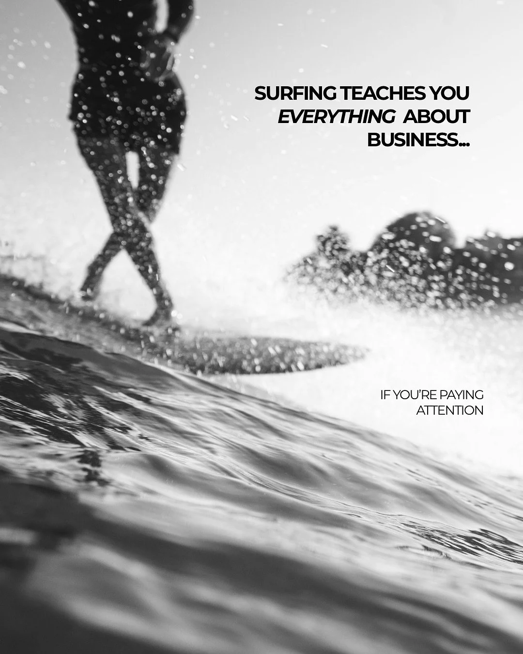 Surfing teaches you everything about entrepreneurship… if you’re paying attention.
From patience to persistence, every wave has a lesson for business owners and aspiring surfpreneurs:
✨ Patience: Not every wave is yours—timing is