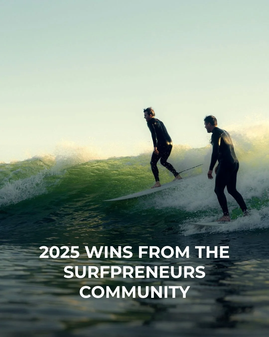 ✨ Surfpreneurs&rsquo; 2025 Wins ✨

We asked our members about their biggest wins this year, and it was so inspiring to see all the ways they&rsquo;ve taken steps forward &mdash; from launching surf-inspired businesses, creating art, hosting retreats,