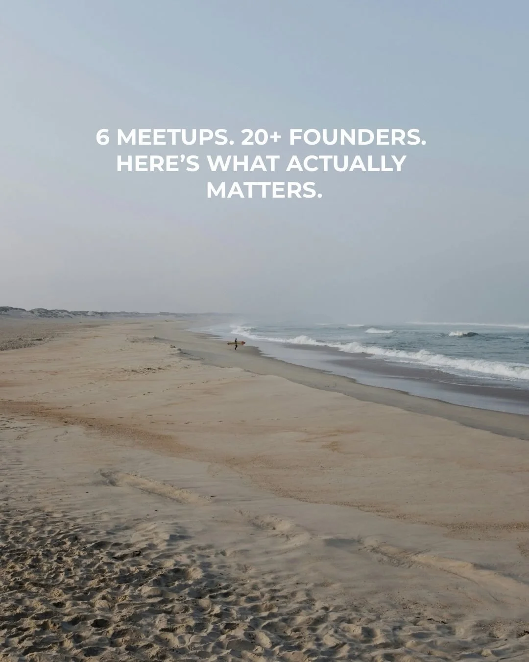 6 online meetups.
Dozens of surf founders.
One thing became very clear:
the industry is changing &mdash; and so are we.

These calls reminded us why this community exists:
not to &ldquo;hack&rdquo; the surf industry &mdash;
but to navigate it togethe