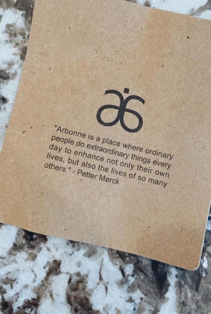 Arbonne quote card
