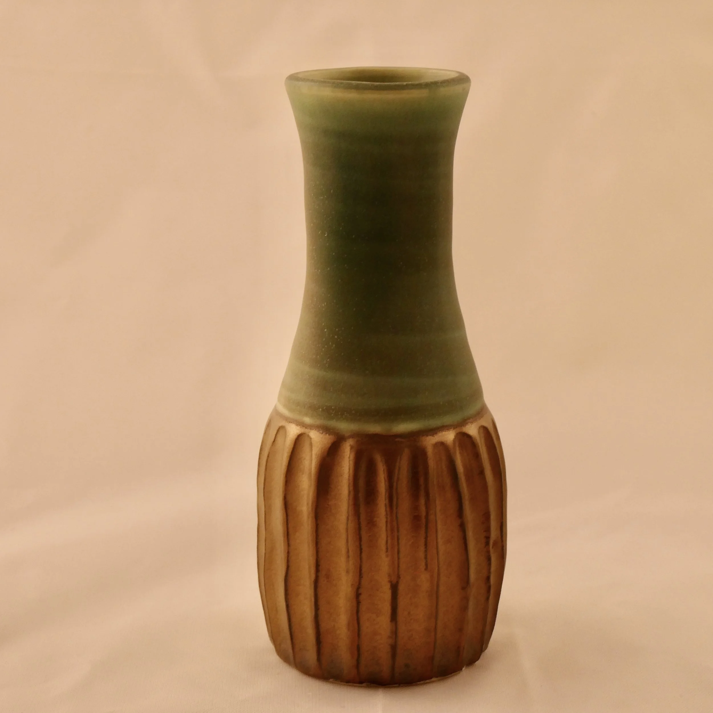 Green and Bronze bud vase II.jpeg